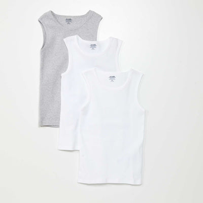 Lot de 3 débardeurs BLANC