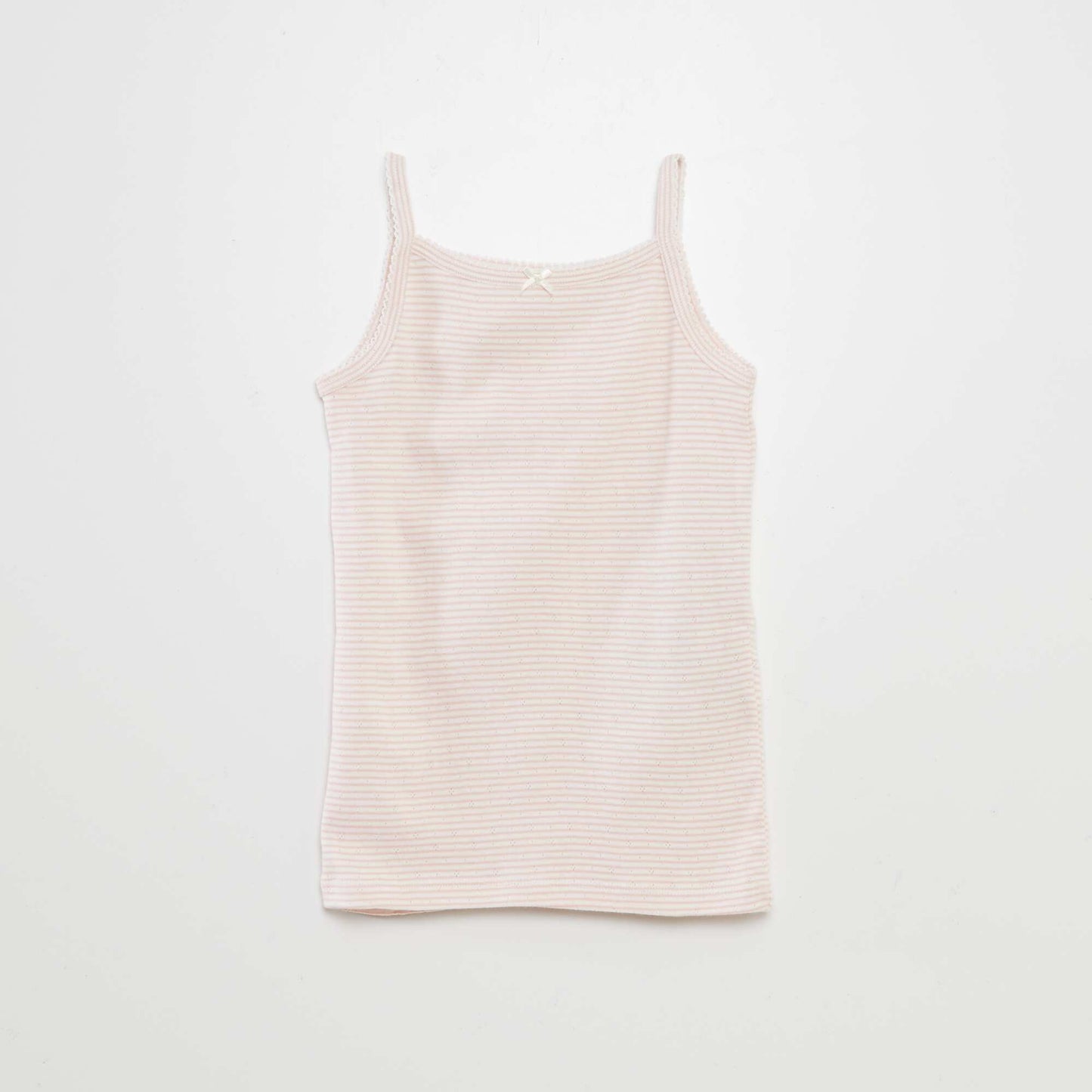 Lot de 3 débardeurs en maille pointelle ROSE
