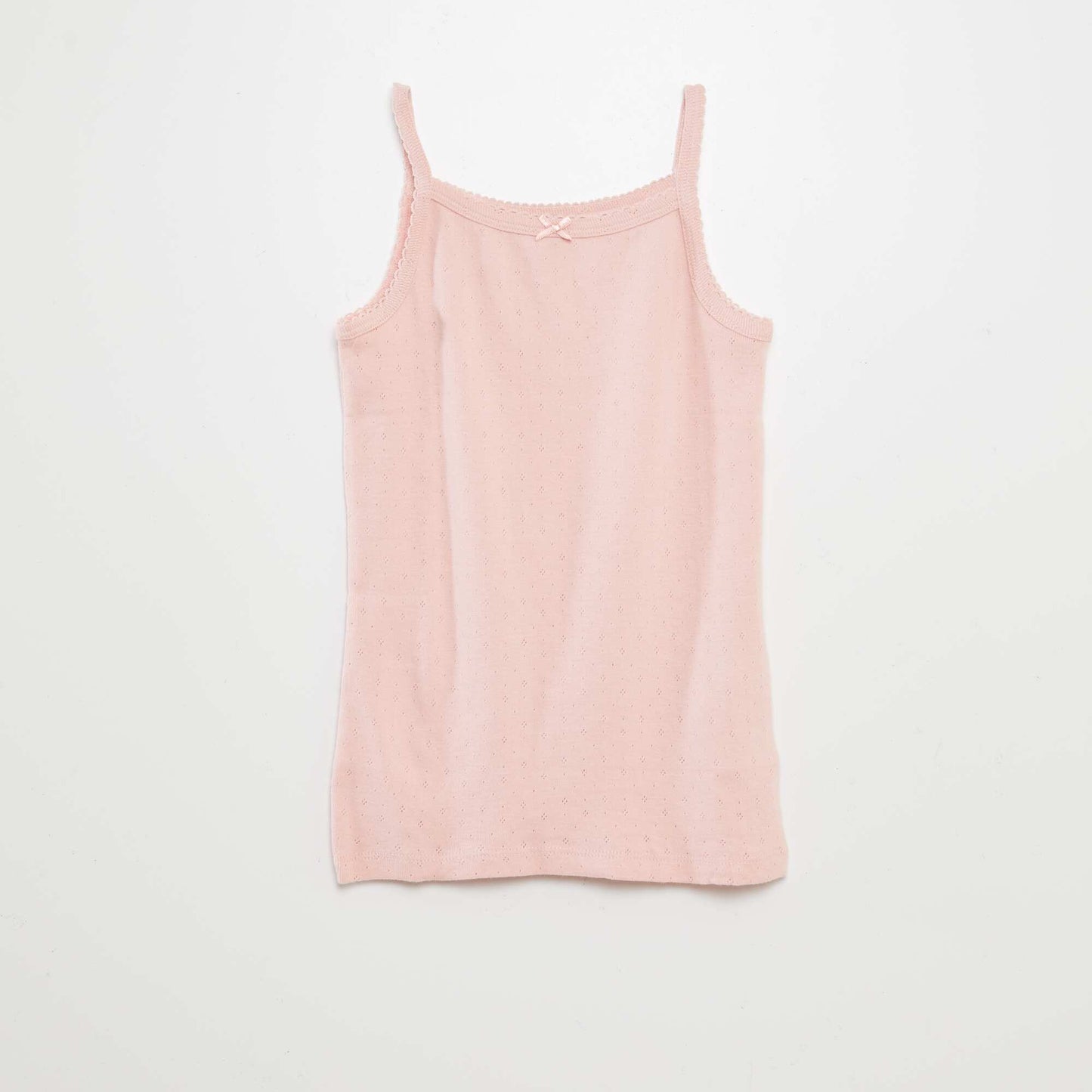 Lot de 3 débardeurs en maille pointelle ROSE