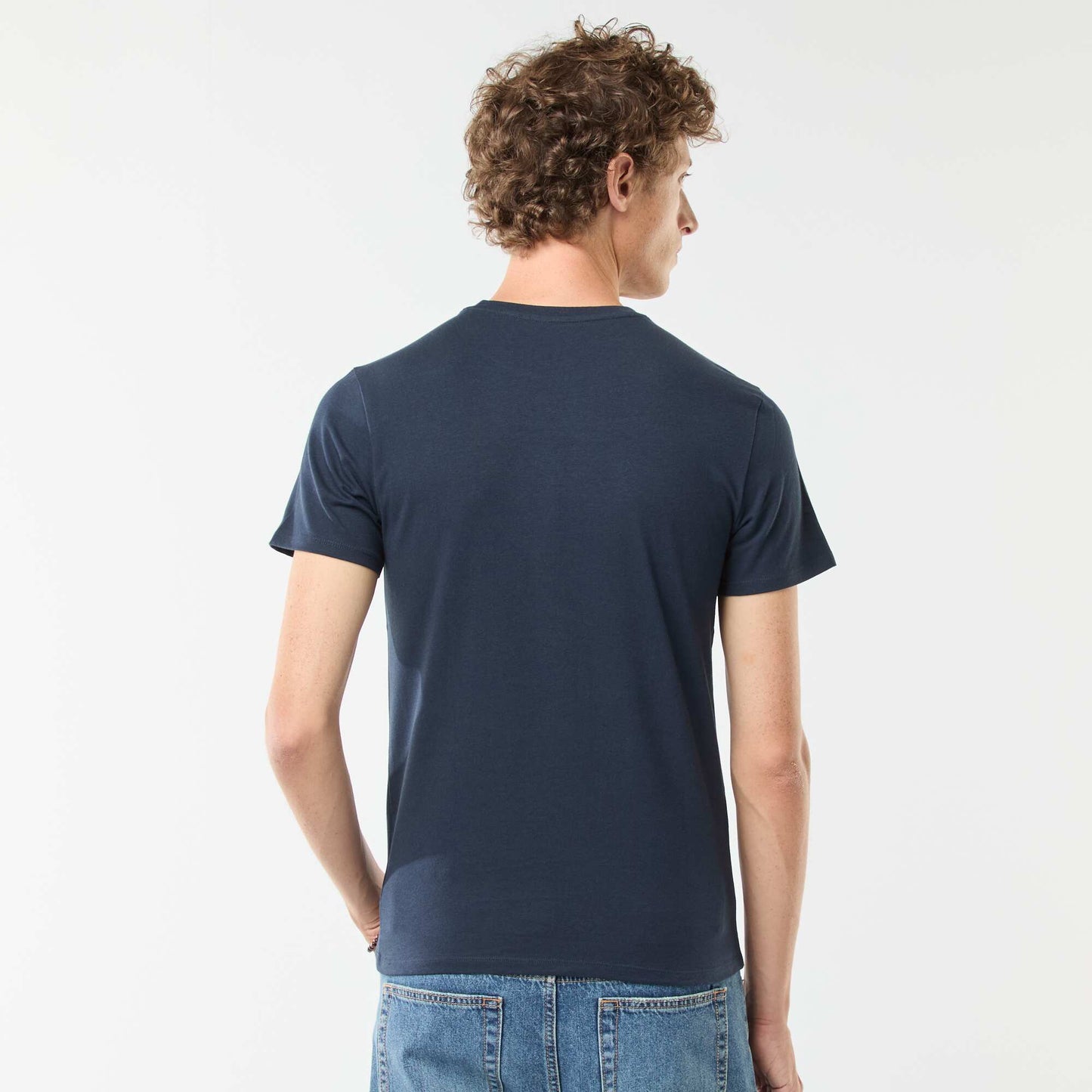 Tee-shirt uni - Slim fit BLEU