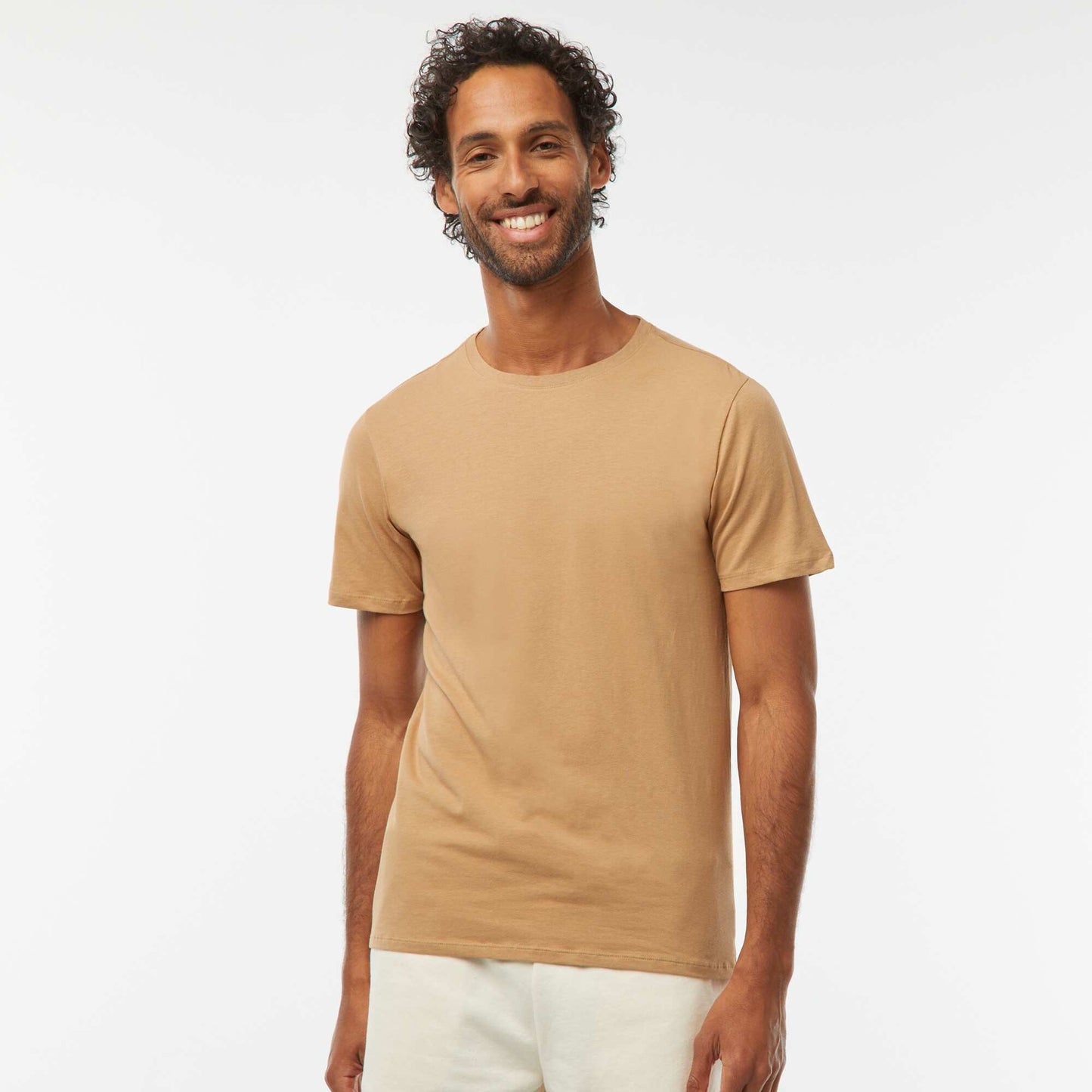 Tee-shirt uni - Slim fit BEIGE