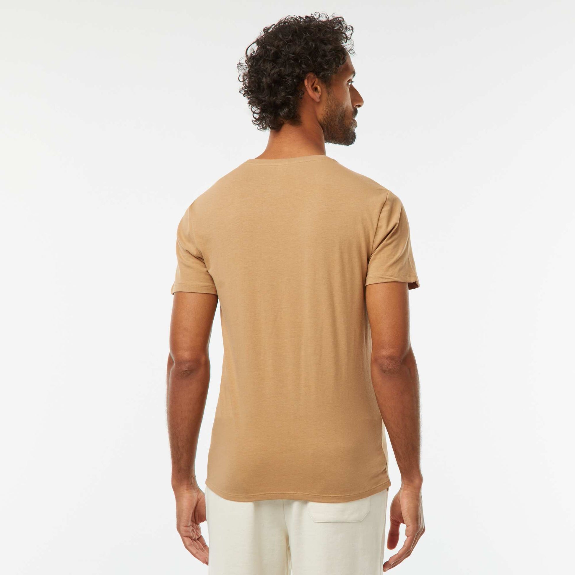 Tee-shirt uni - Slim fit BEIGE