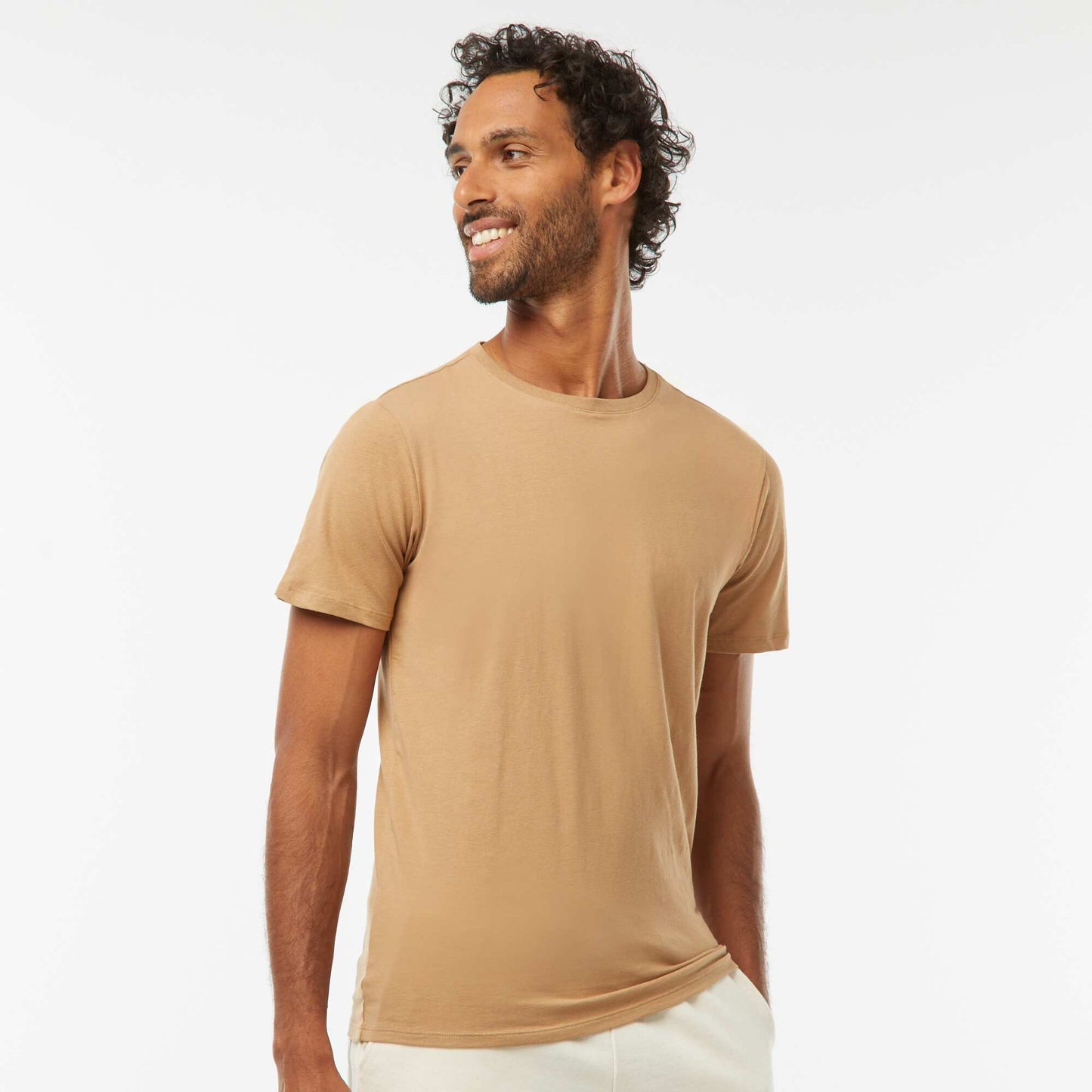 Tee-shirt uni - Slim fit BEIGE