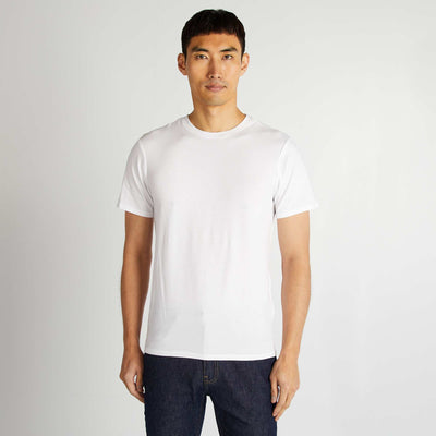 Tee-shirt uni - Slim fit BLANC