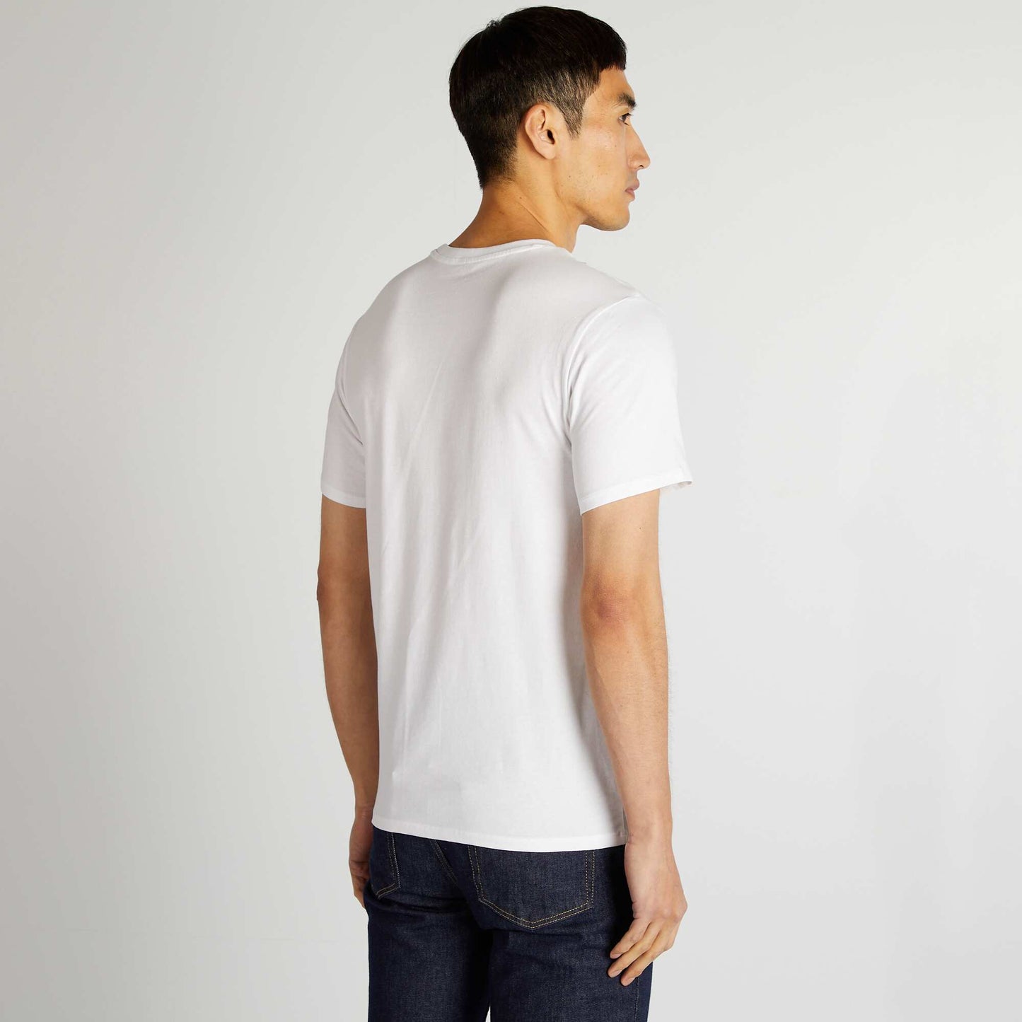 Tee-shirt uni - Slim fit BLANC