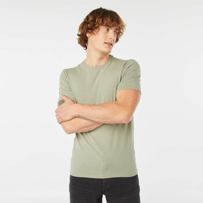 Tee-shirt uni - Slim fit VERT