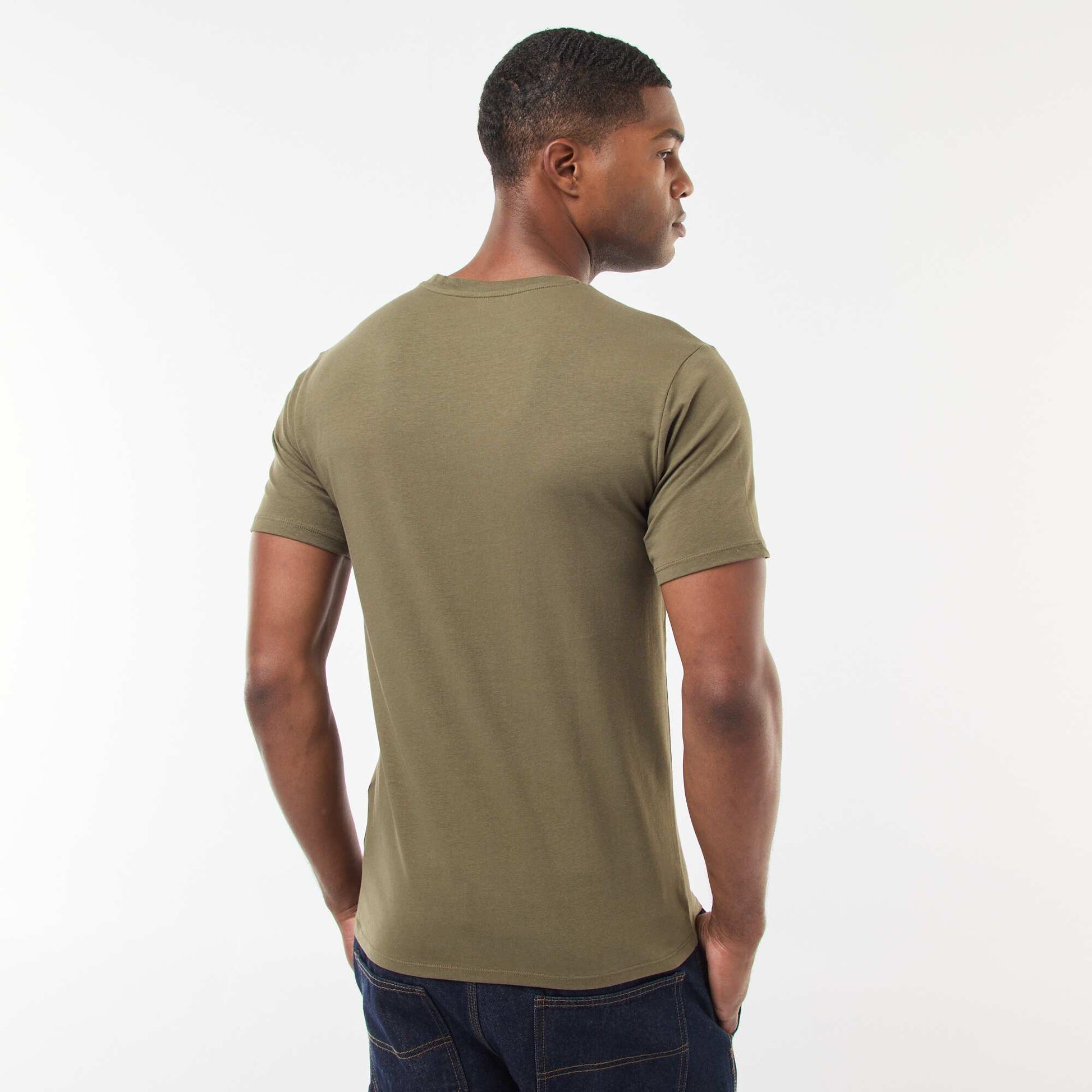 Tee-shirt uni - Slim fit KAKI