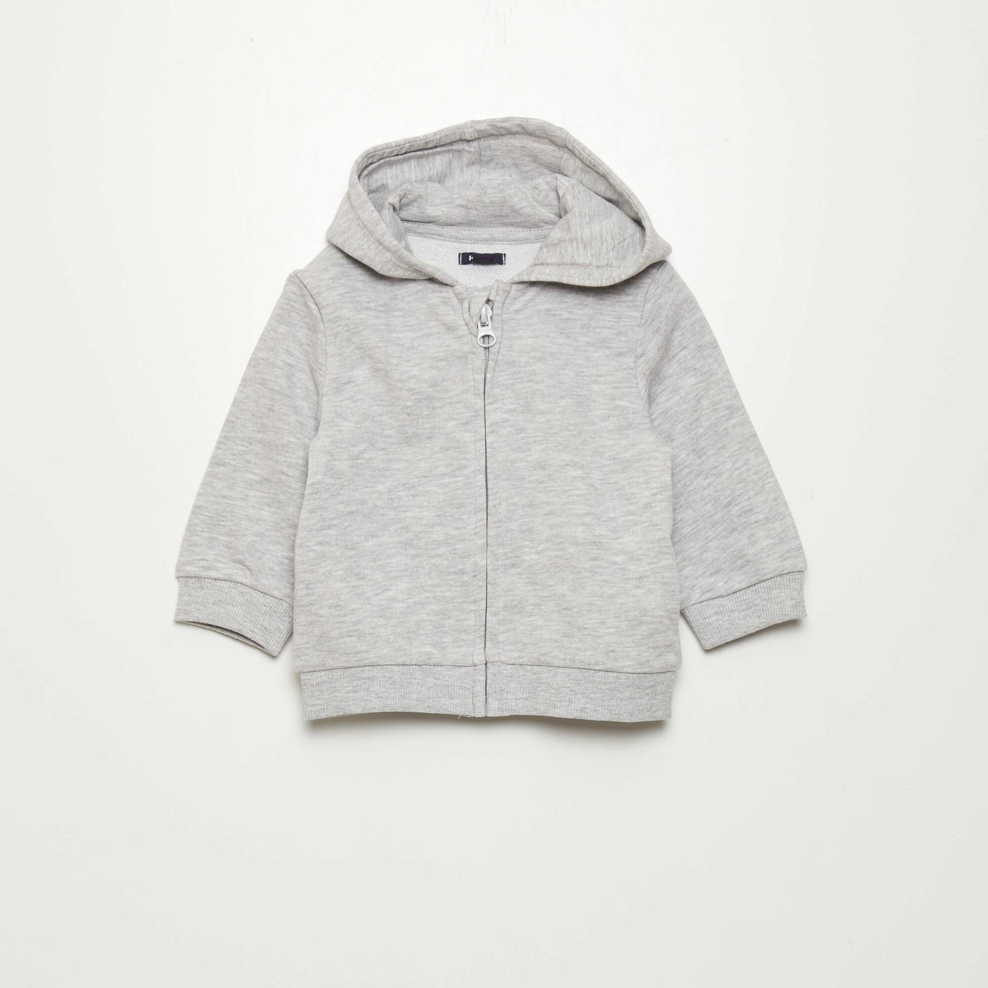 Sweat en molleton à capuche GRIS