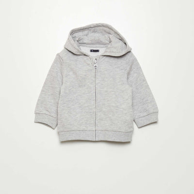 Sweat en molleton à capuche GRIS