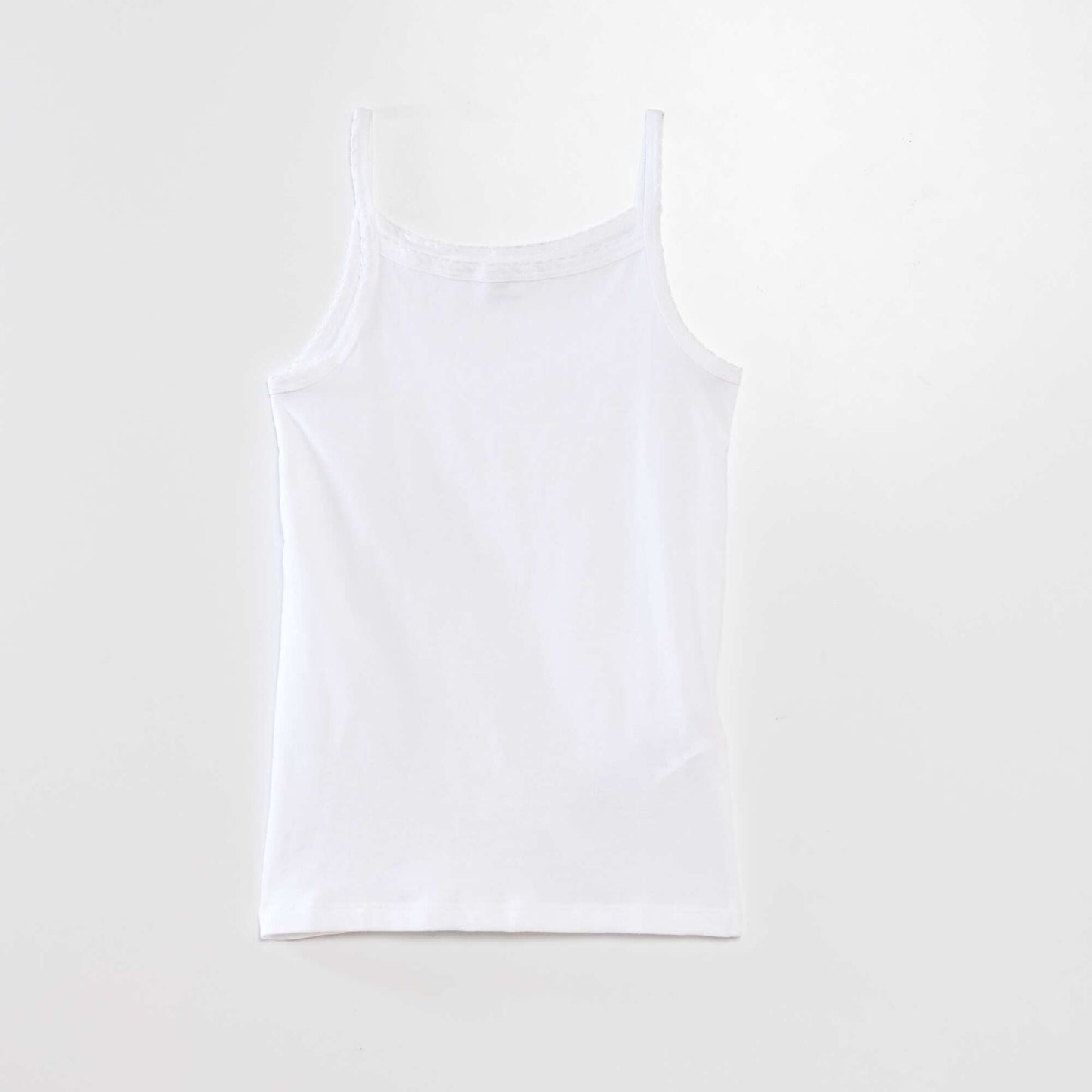 Lot de 3 débardeurs coton BLANC