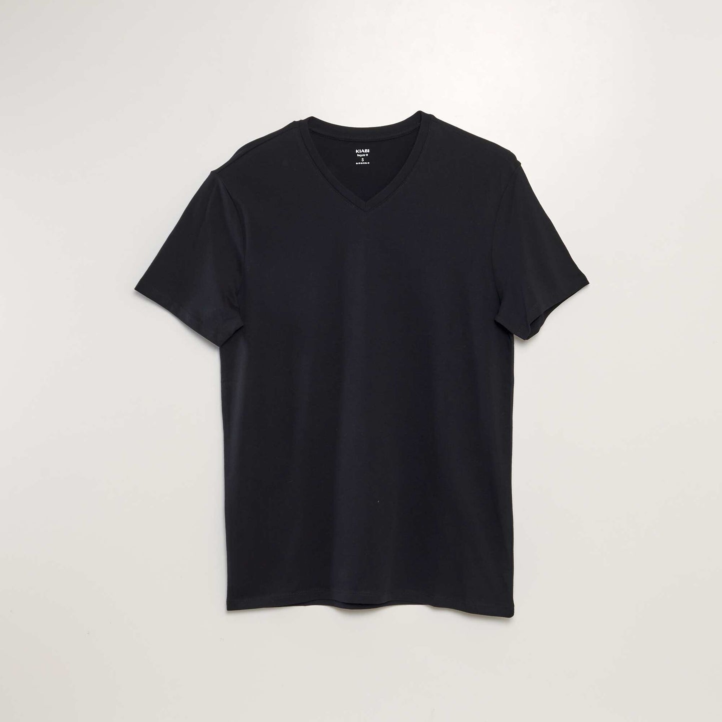 T-shirt col V NOIR