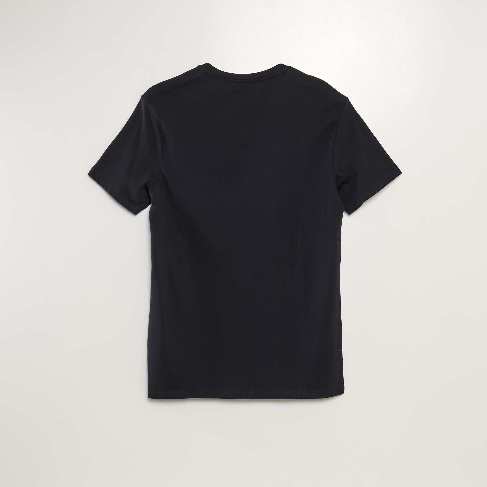 T-shirt col V NOIR
