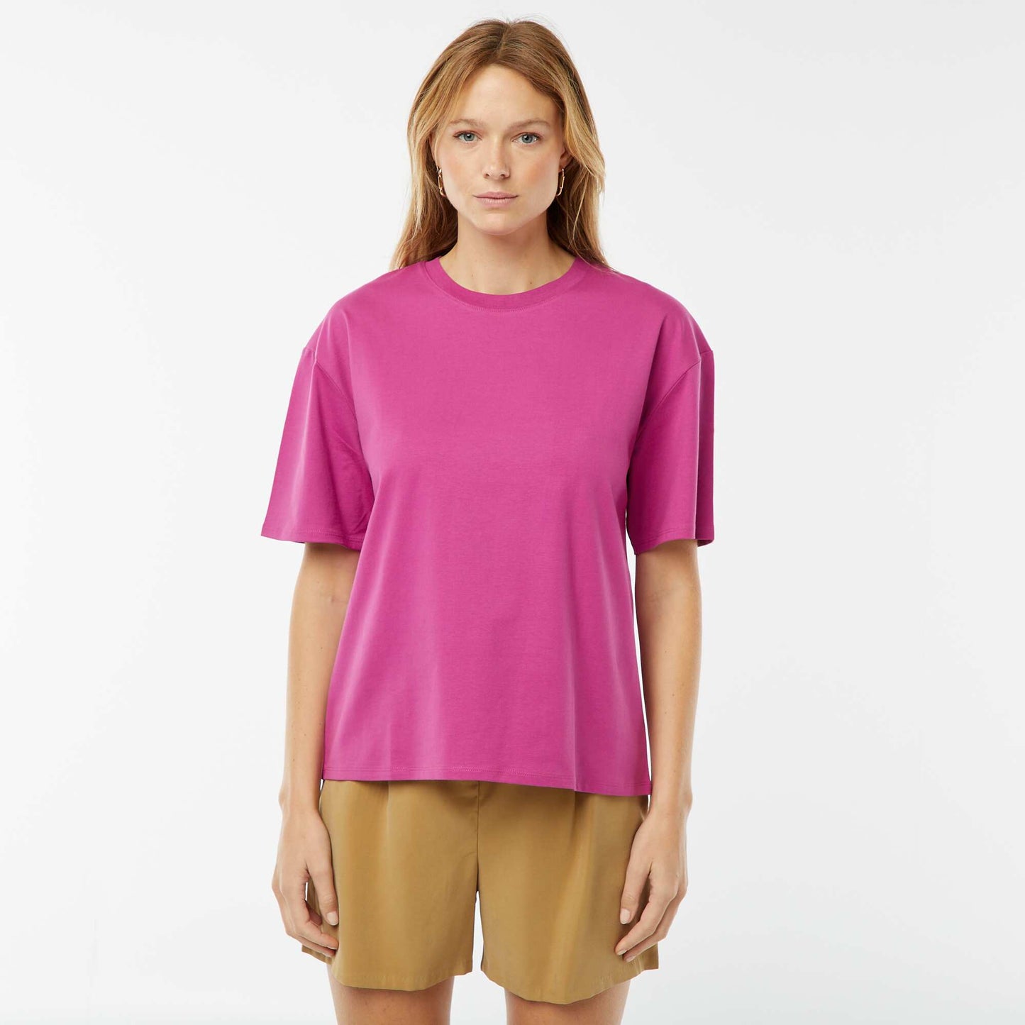T-shirt oversize à col rond ROSE