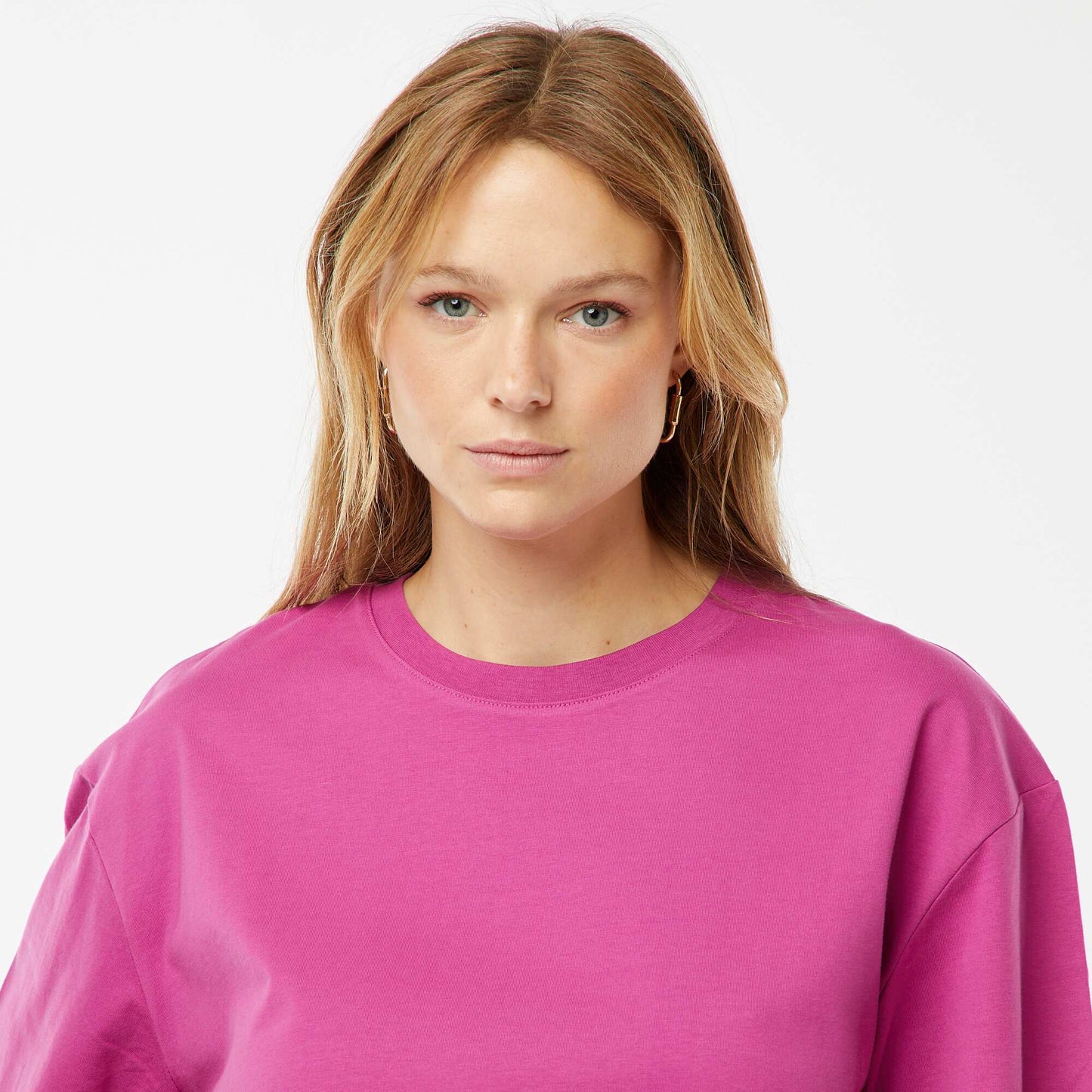 T-shirt oversize à col rond ROSE