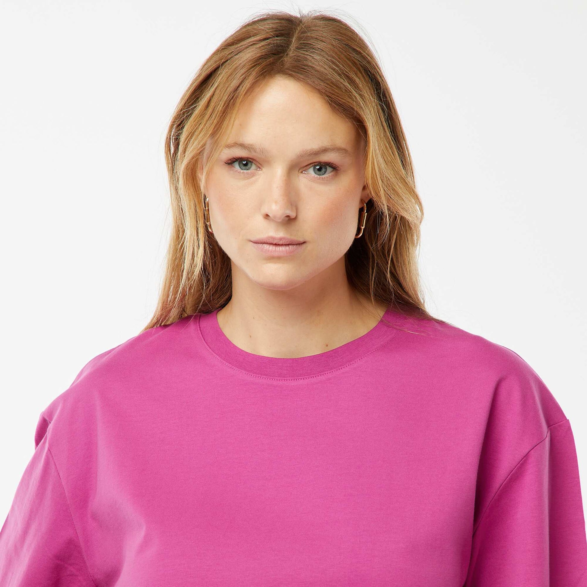 T-shirt oversize à col rond ROSE
