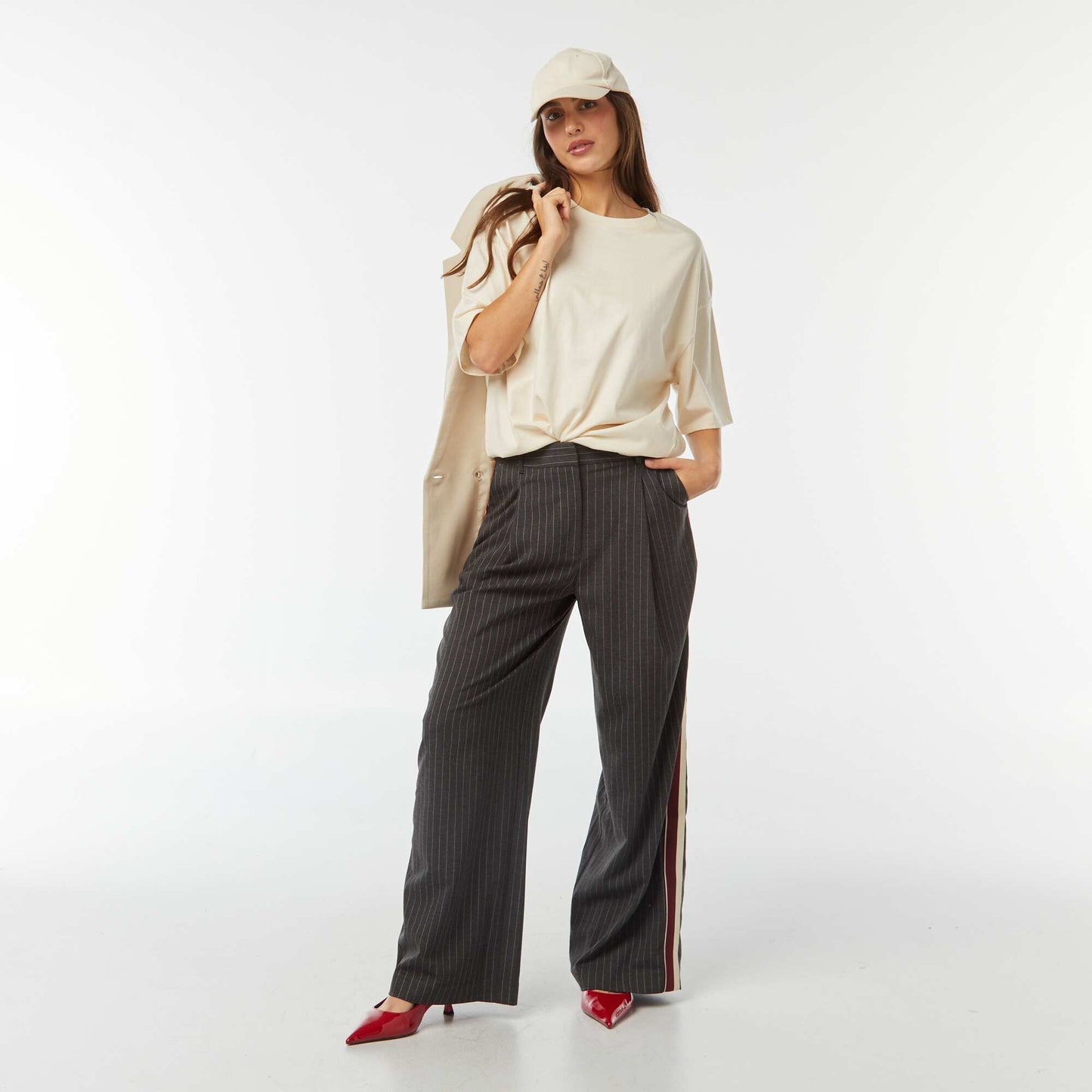 T-shirt oversize à col rond UNDYED
