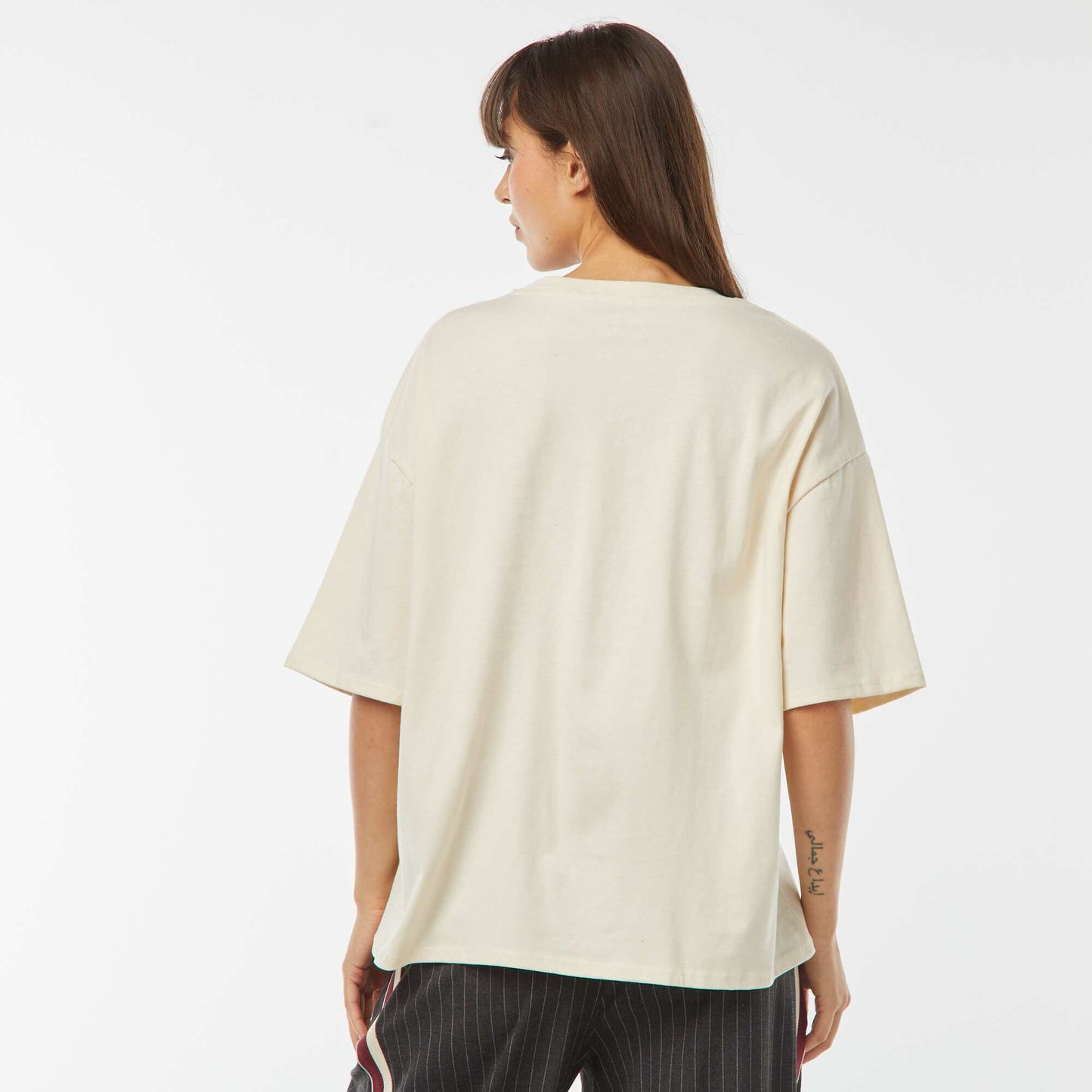 T-shirt oversize à col rond UNDYED