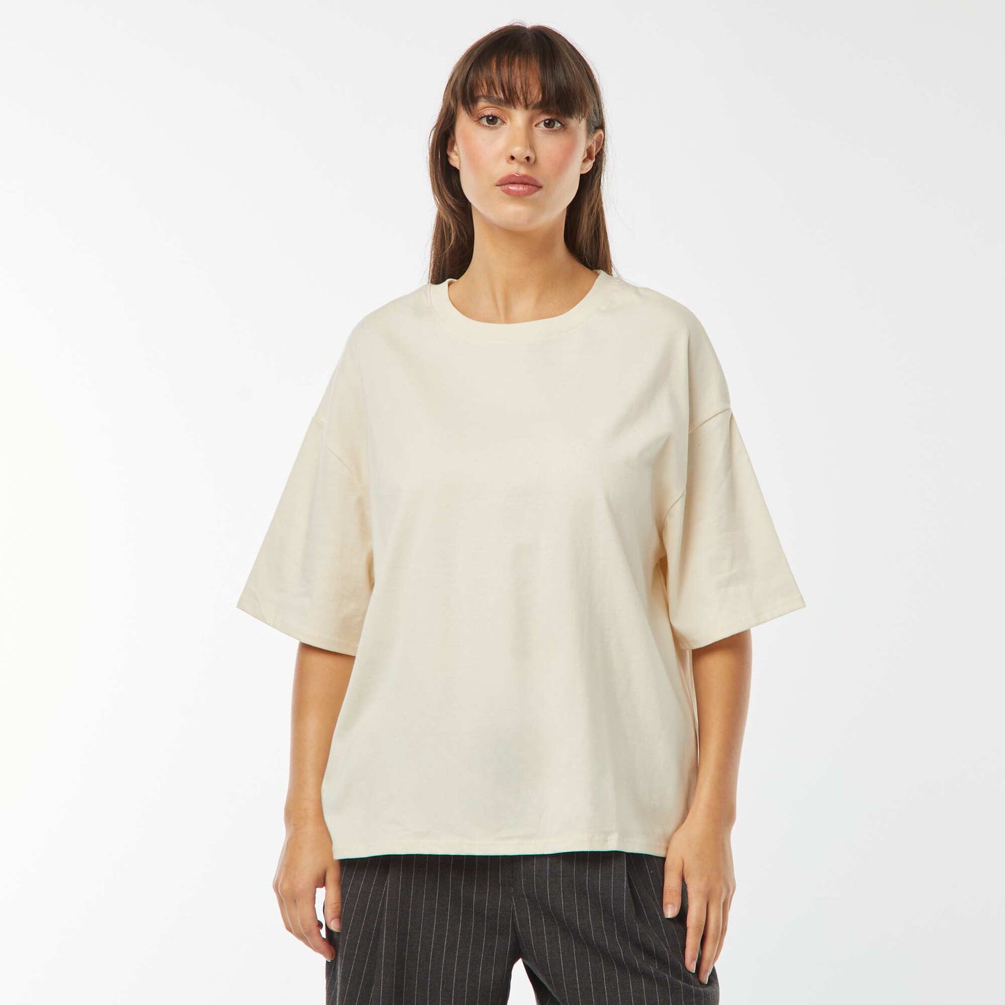 T-shirt oversize à col rond UNDYED