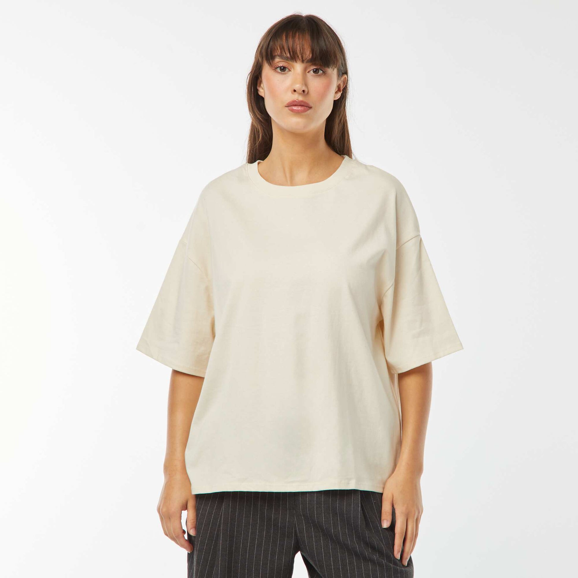 T-shirt oversize à col rond UNDYED