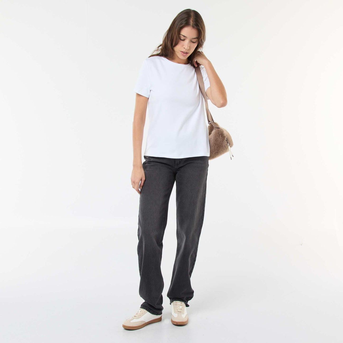 T-shirt en coton épais BLANC