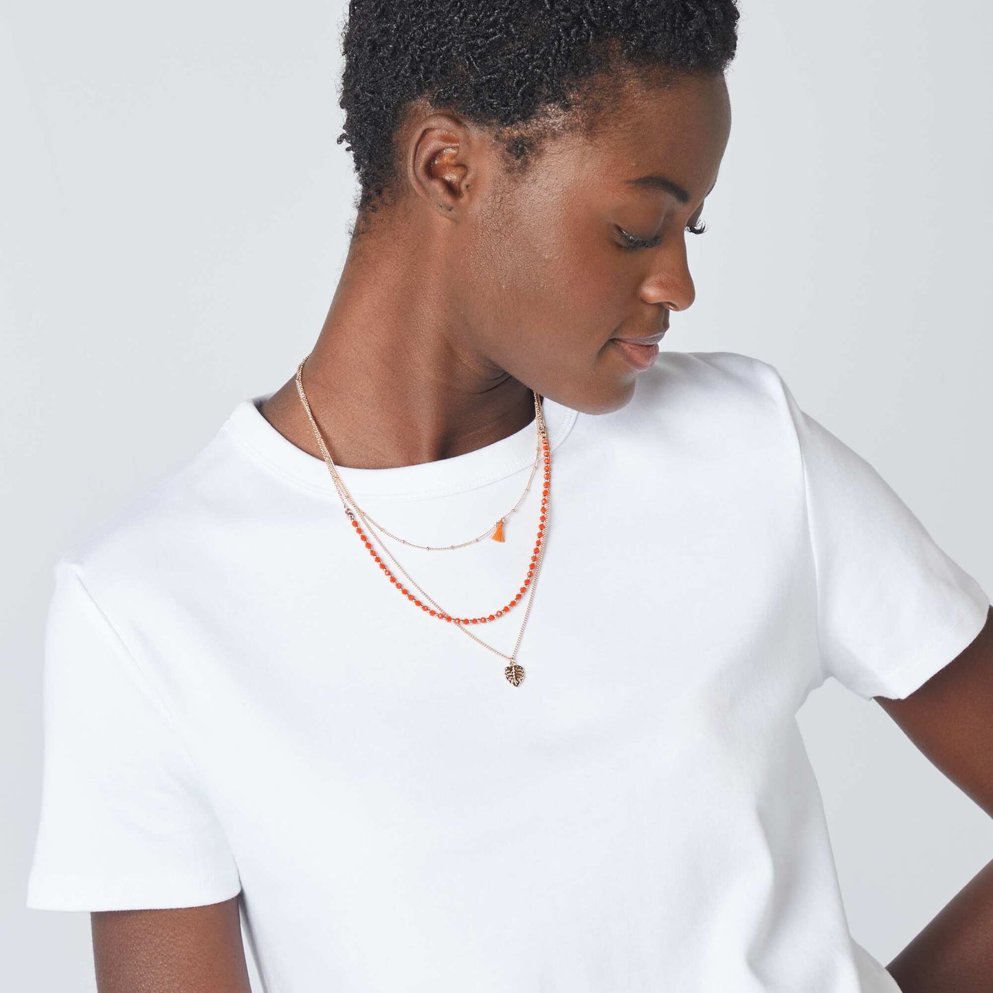 T-shirt en coton épais BLANC