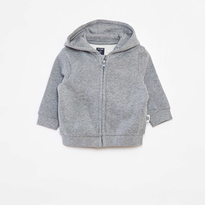 Sweat zippé à capuche GRIS