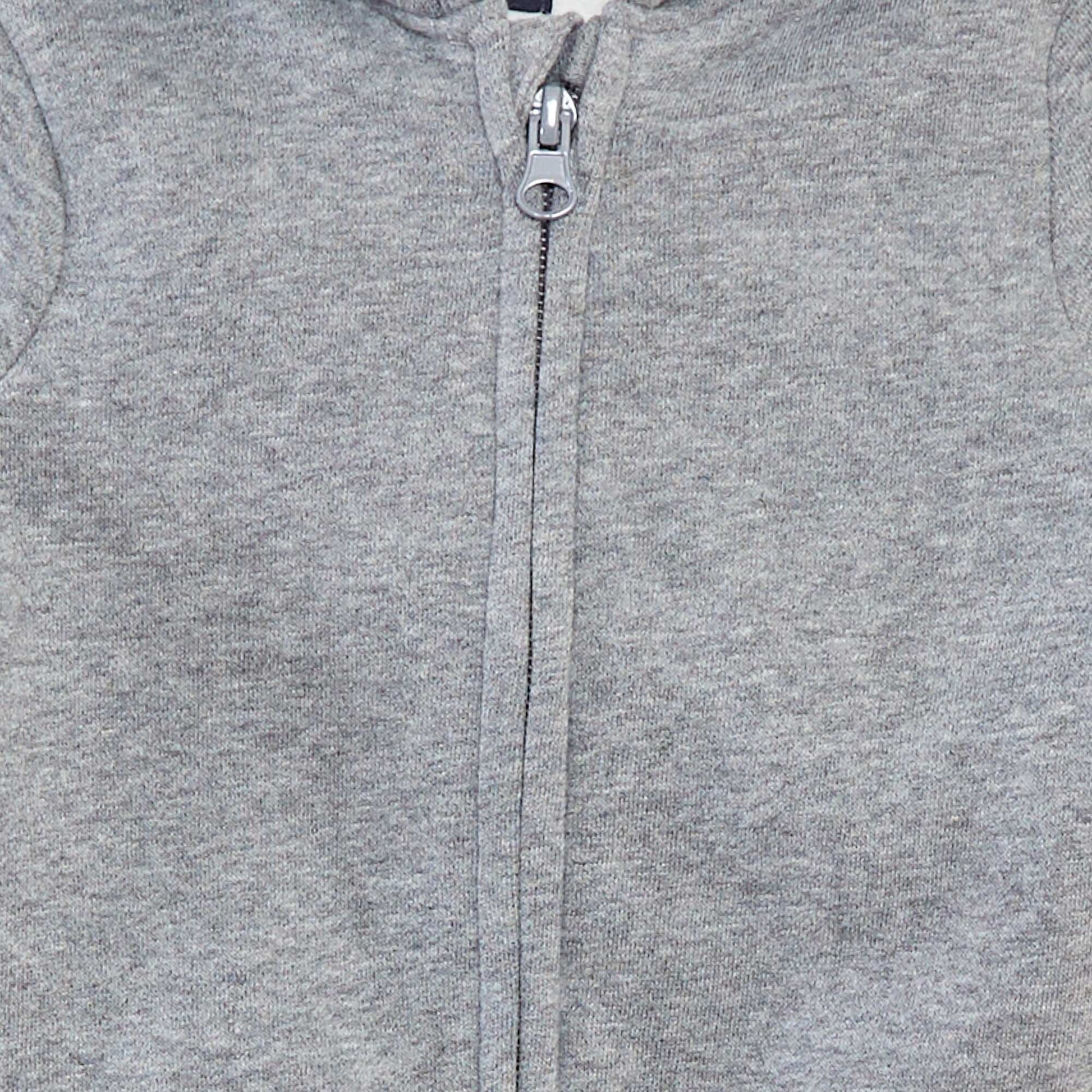 Sweat zippé à capuche GRIS