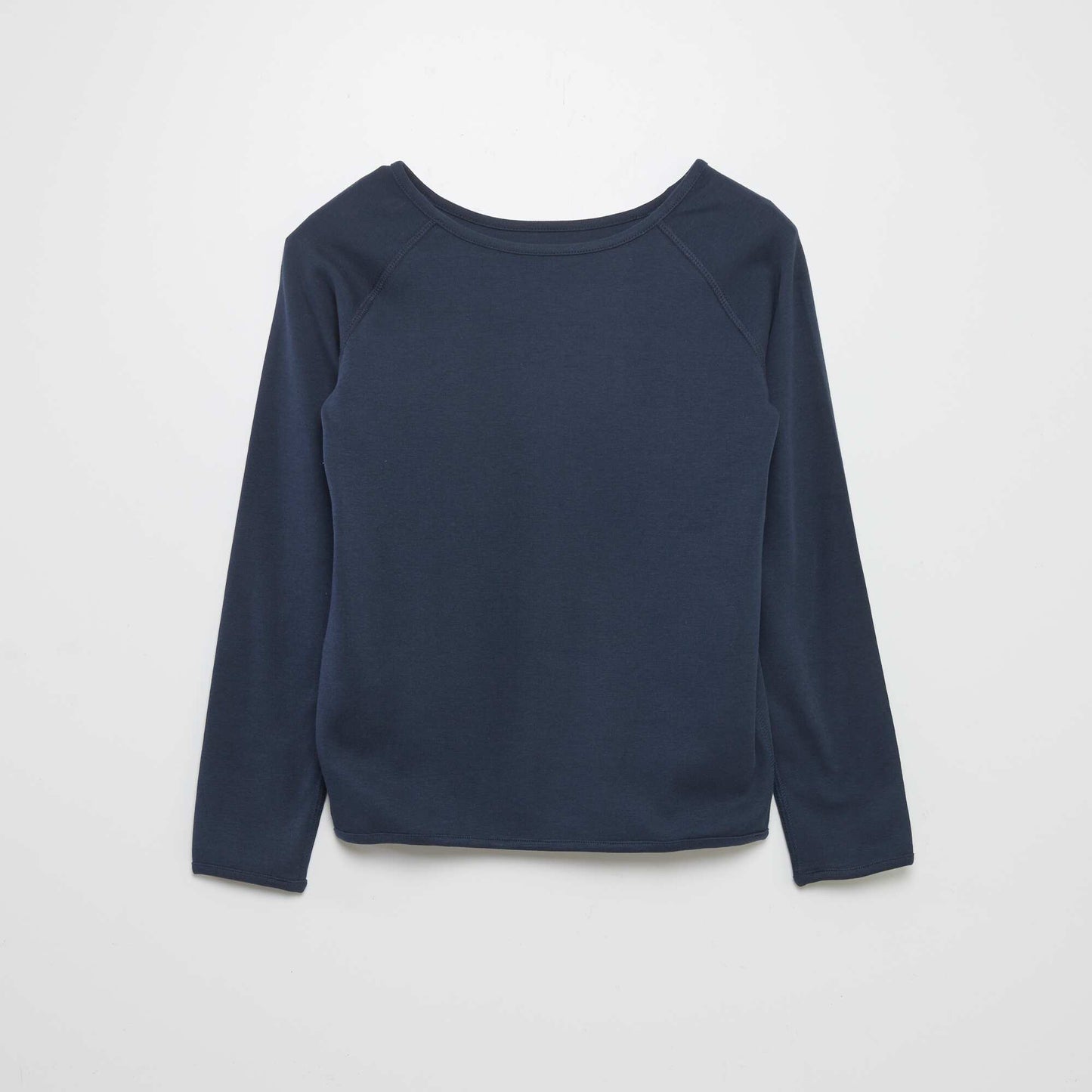 T-shirt uni à manches longues - So Easy BLEU