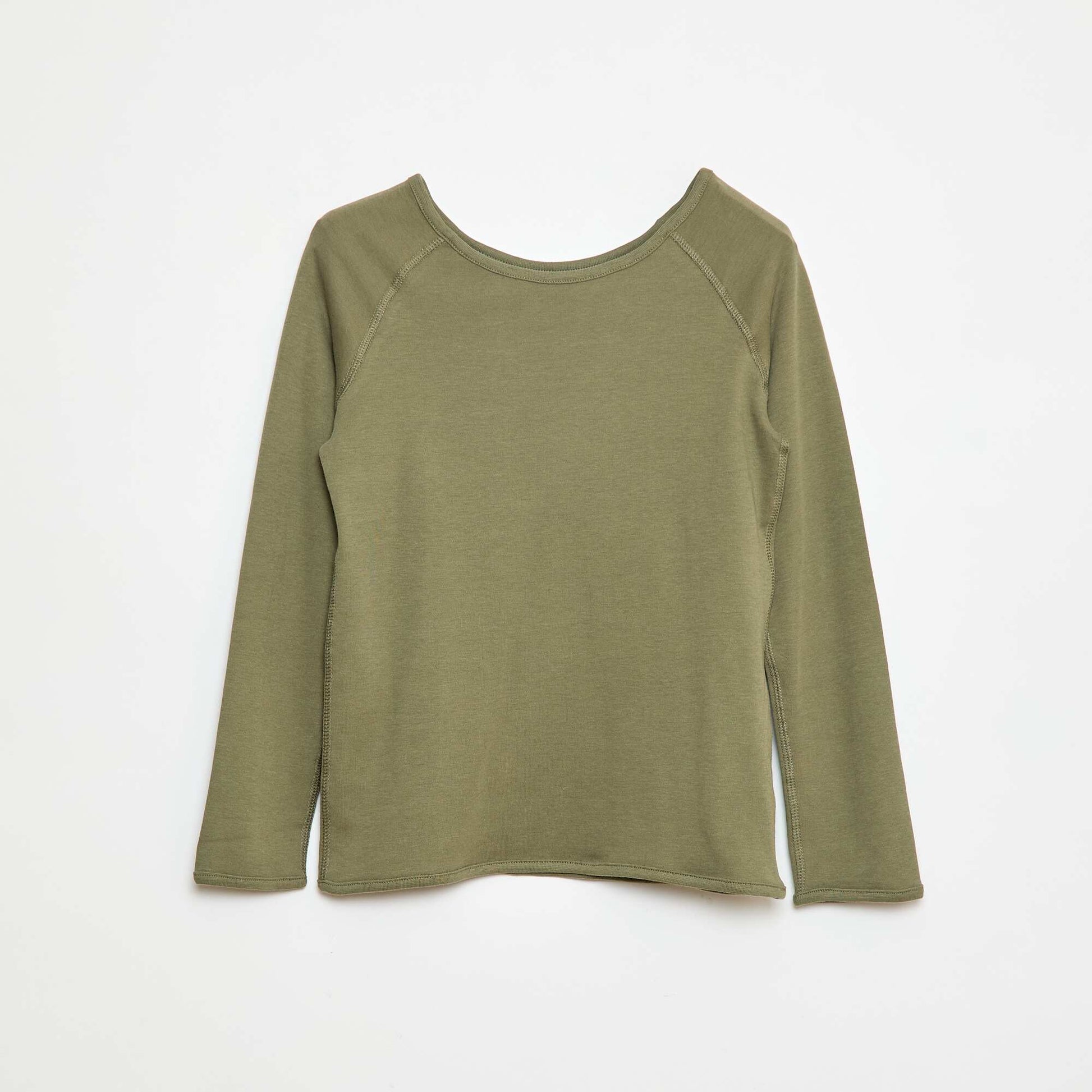 T-shirt uni à manches longues - So Easy VERT