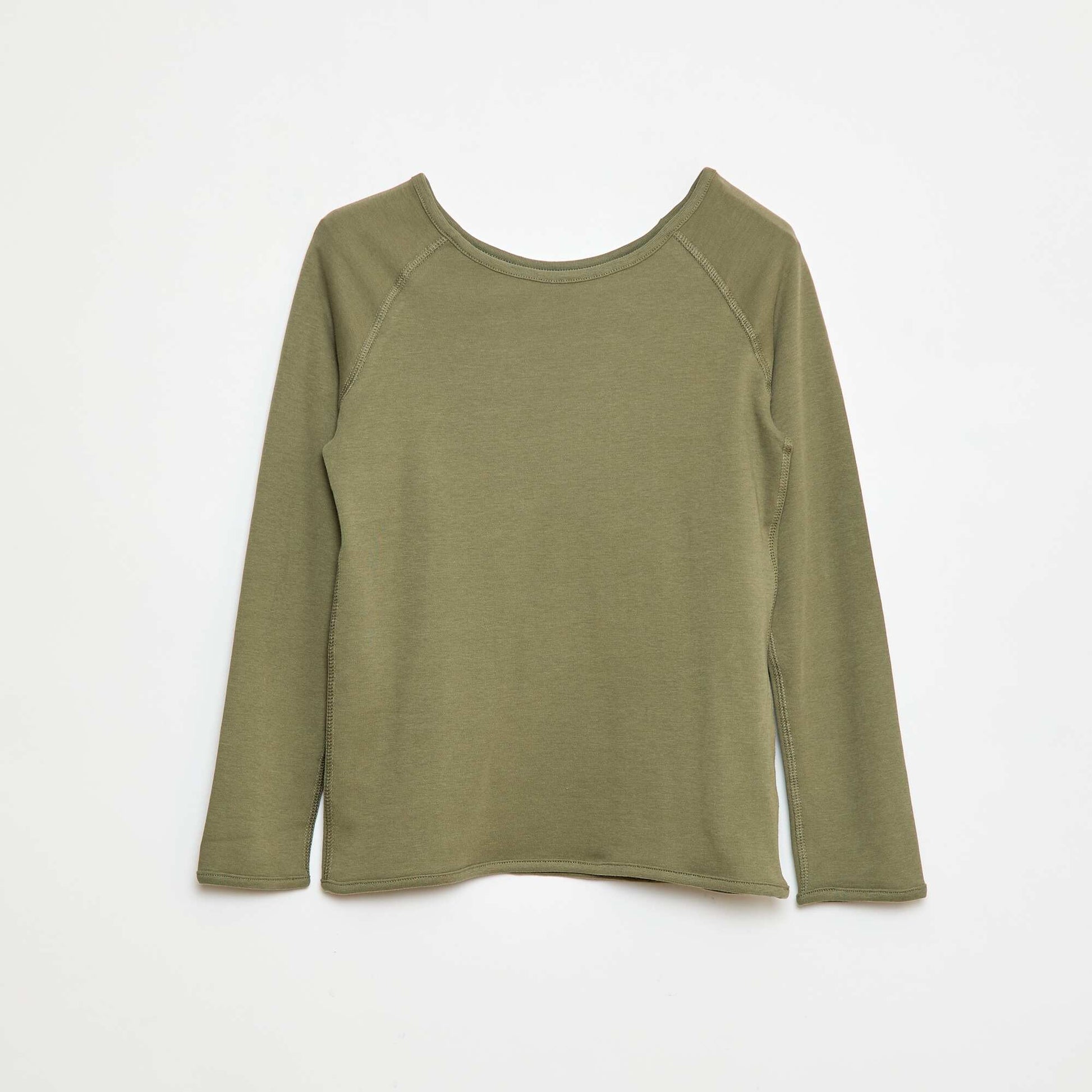 T-shirt uni à manches longues - So Easy VERT