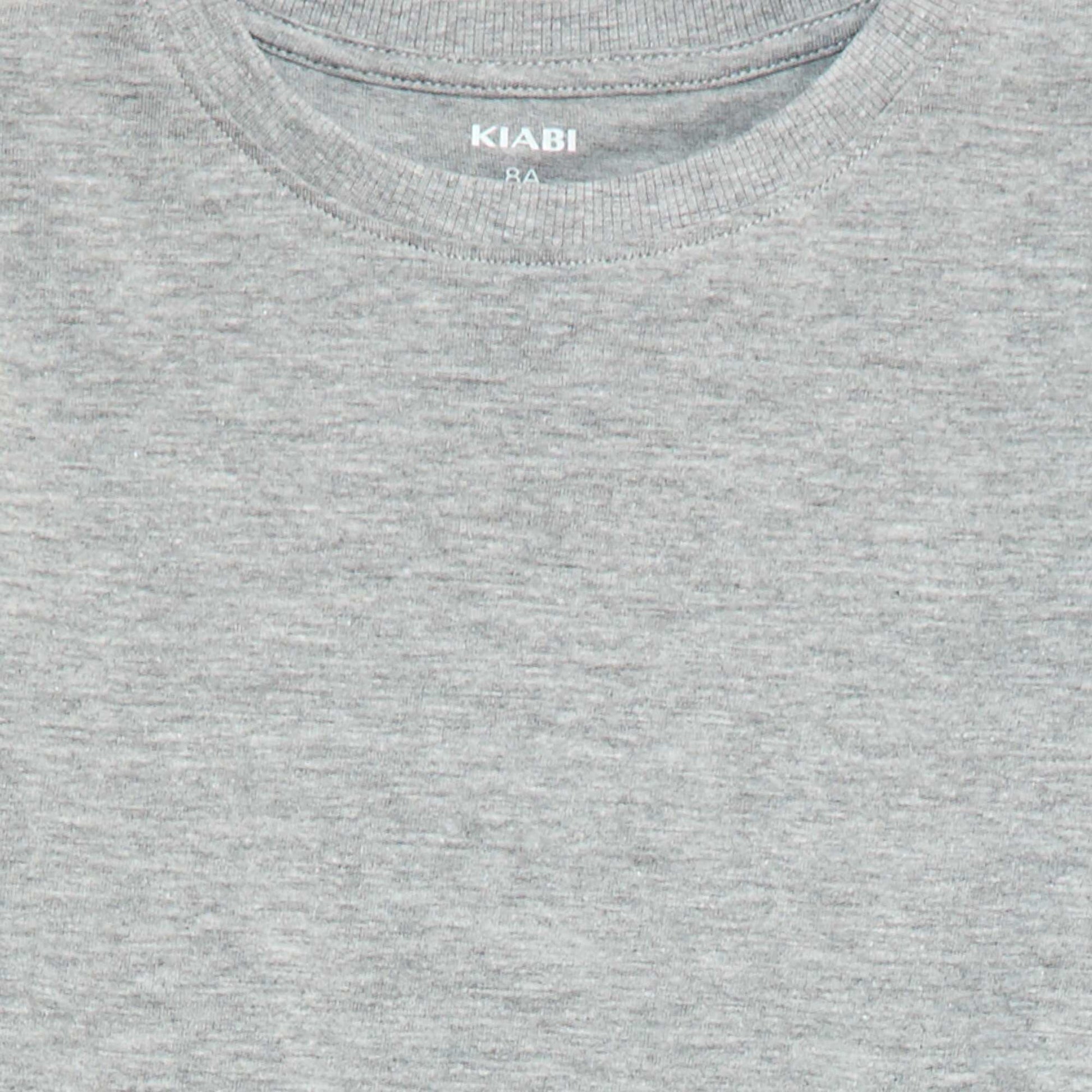 T-shirt basique à manches longues GRIS