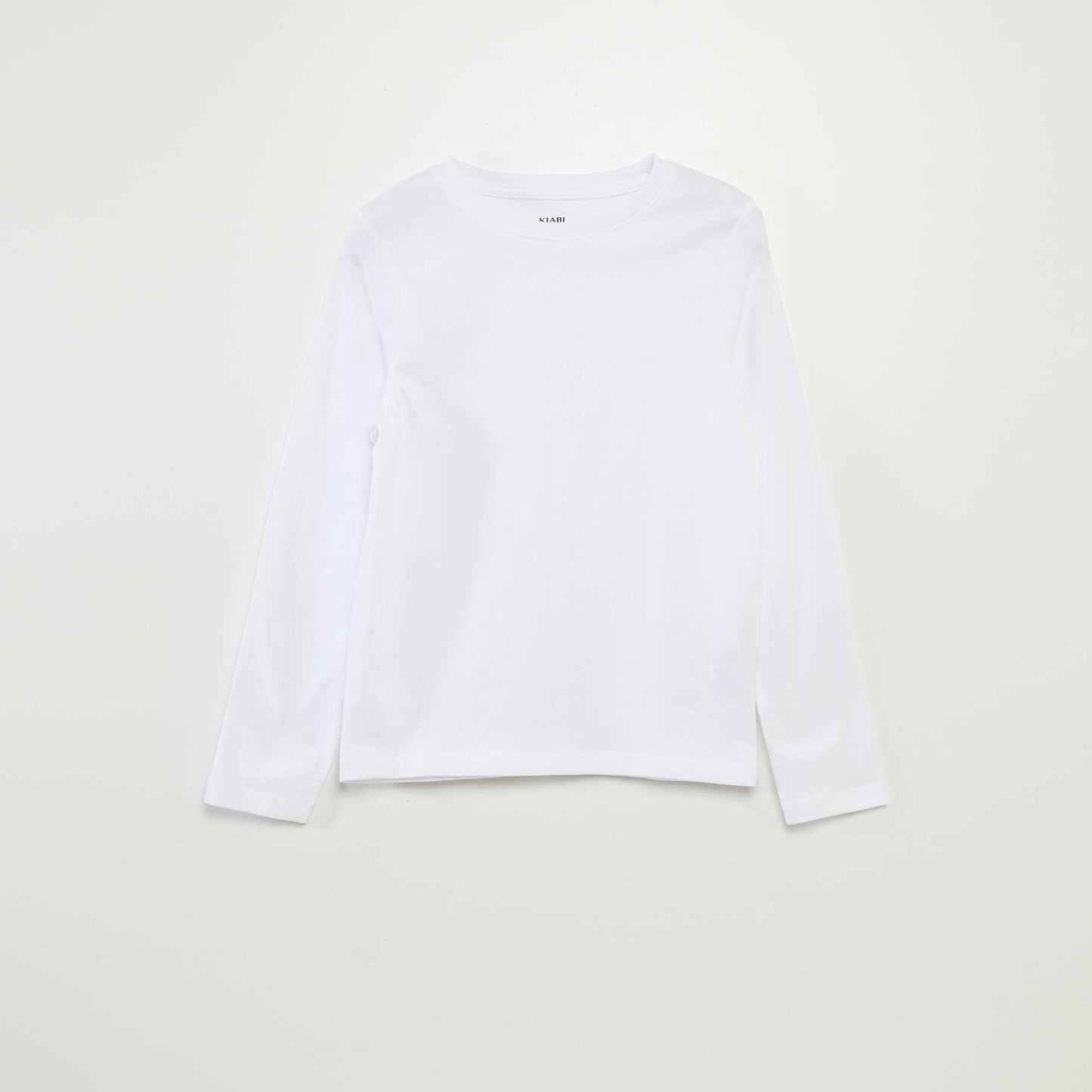 T-shirt basique à manches longues BLANC