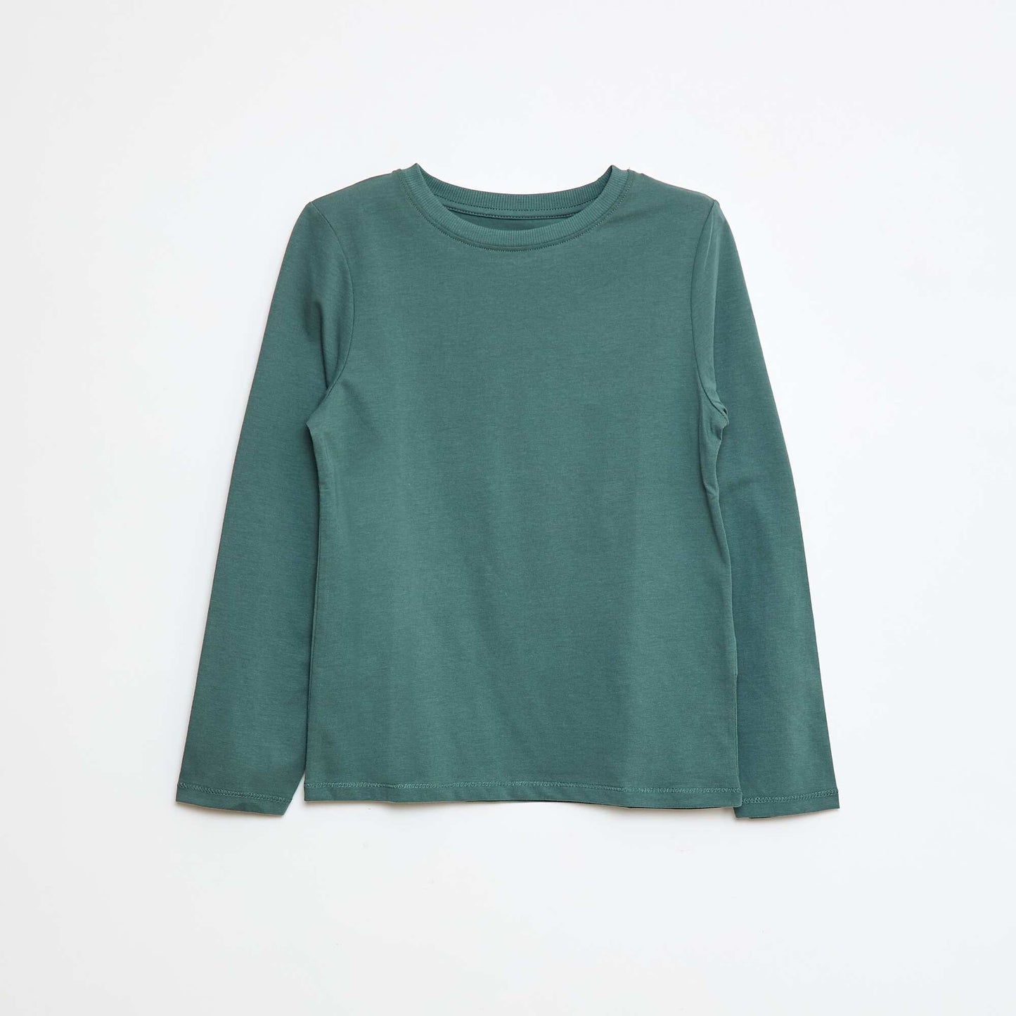 T-shirt basique à manches longues VERT