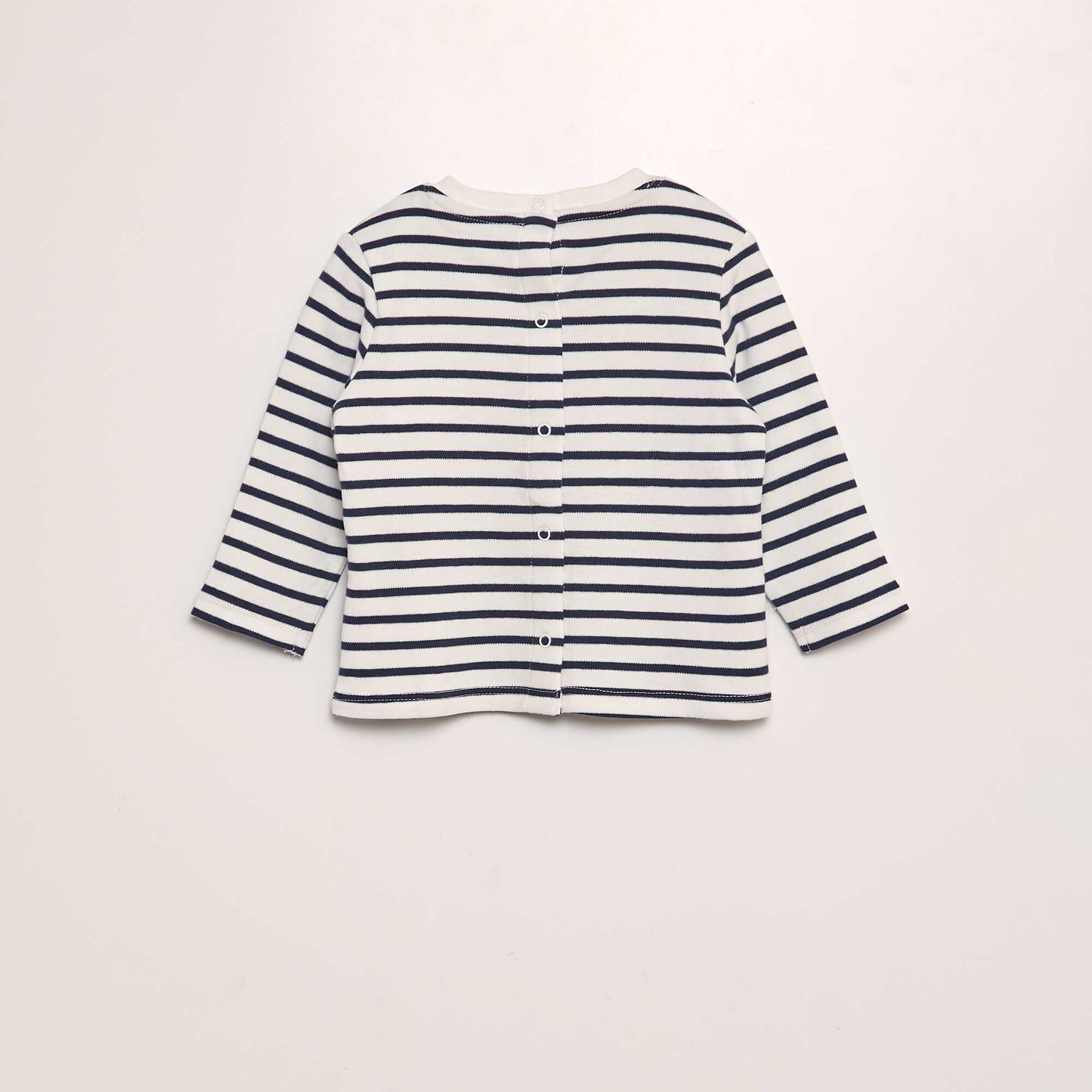 T-shirt à rayures BLANC