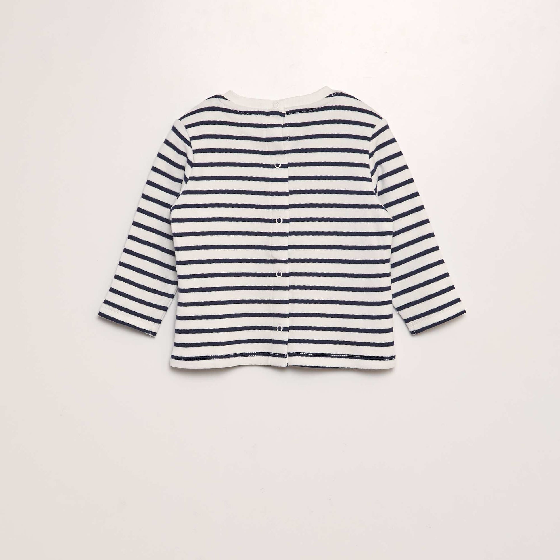 T-shirt à rayures BLANC