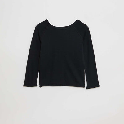 T-shirt sans sens à manches longues - So Easy NOIR