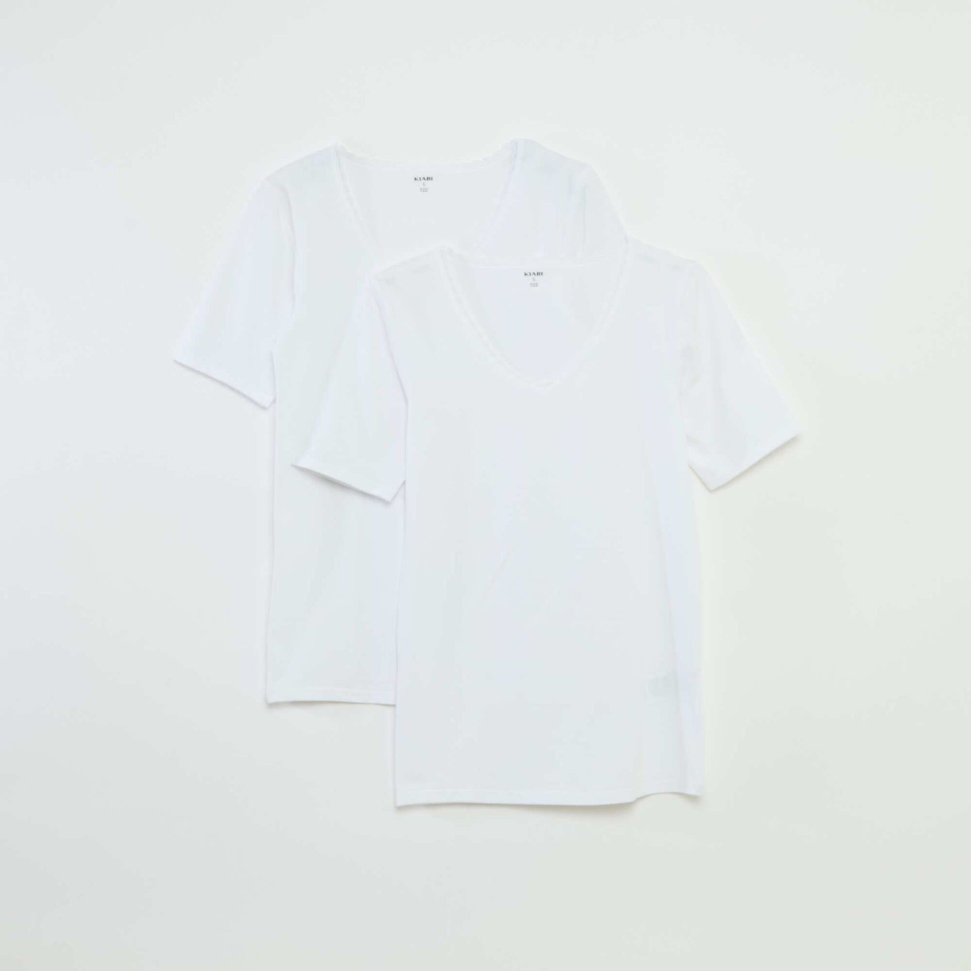 Lot de 2 t-shirts sous-vêtements BLANC