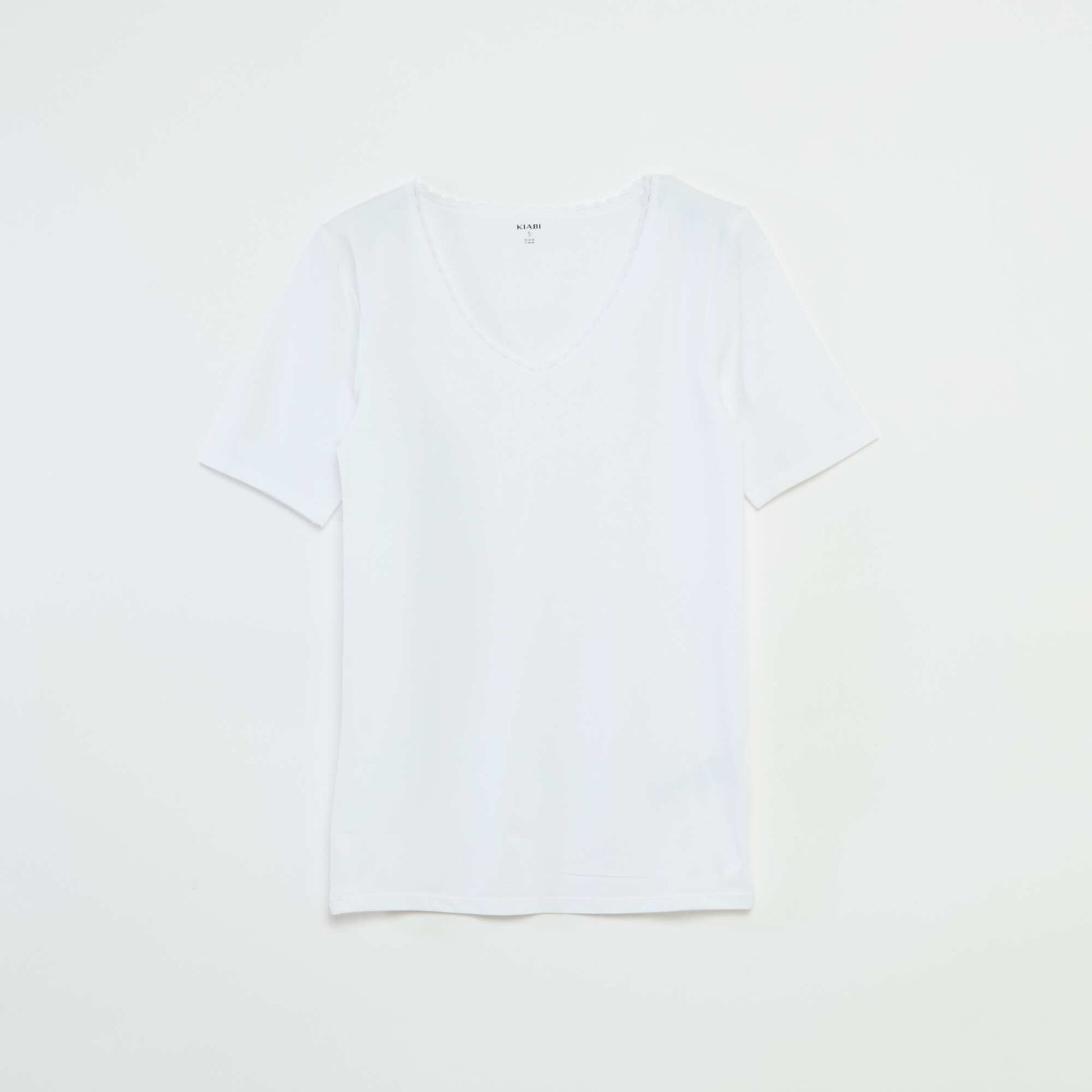 Lot de 2 t-shirts sous-vêtements BLANC
