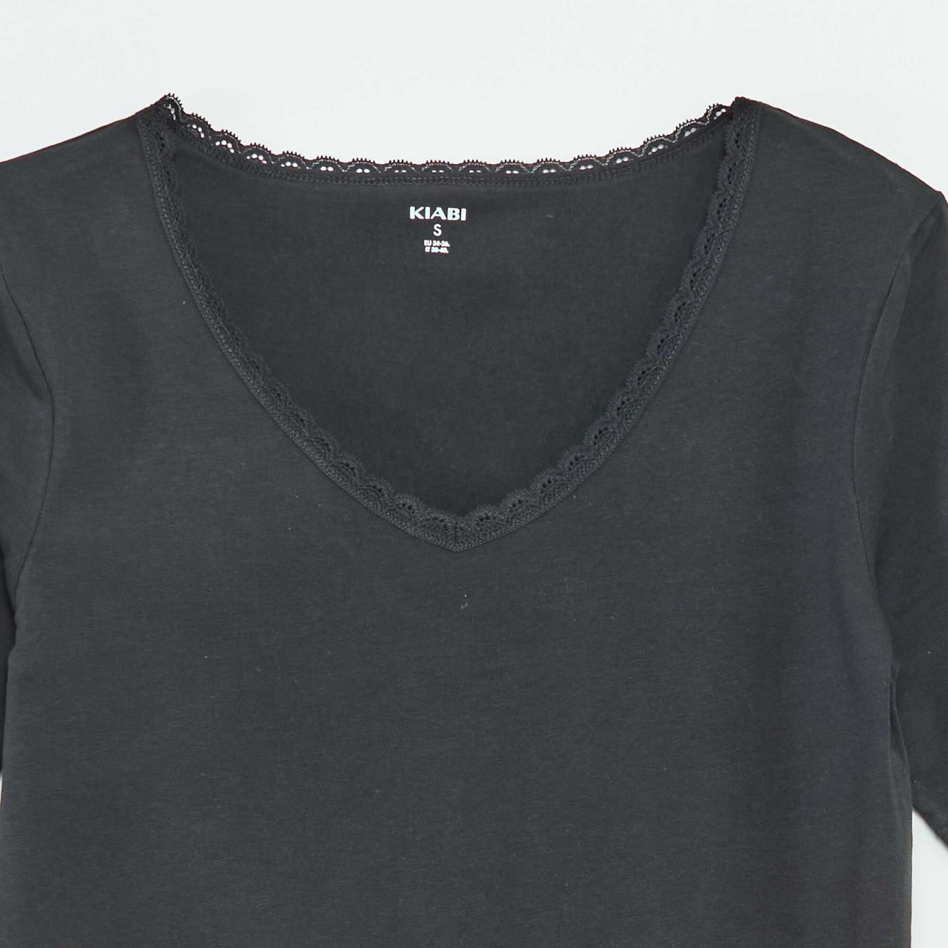 Lot de 2 t-shirts sous-vêtements NOIR