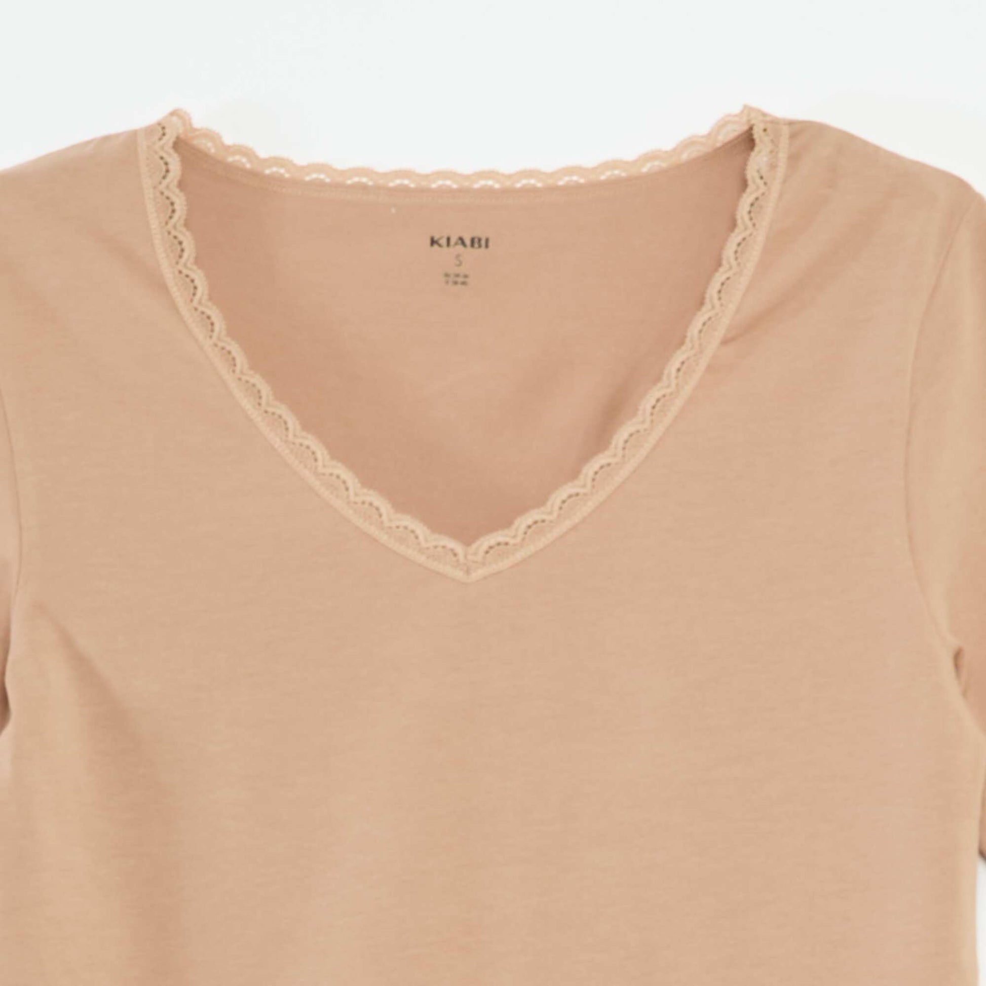 Lot de 2 t-shirts sous-vêtements BEIGE