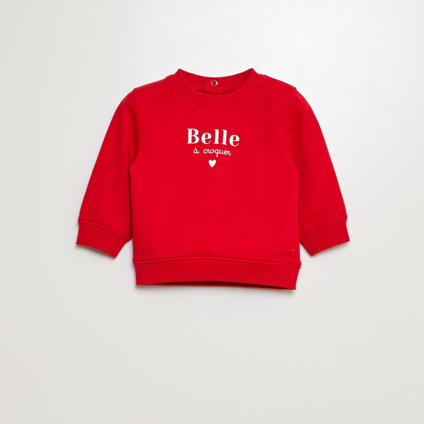 Sweat en molleton ROUGE