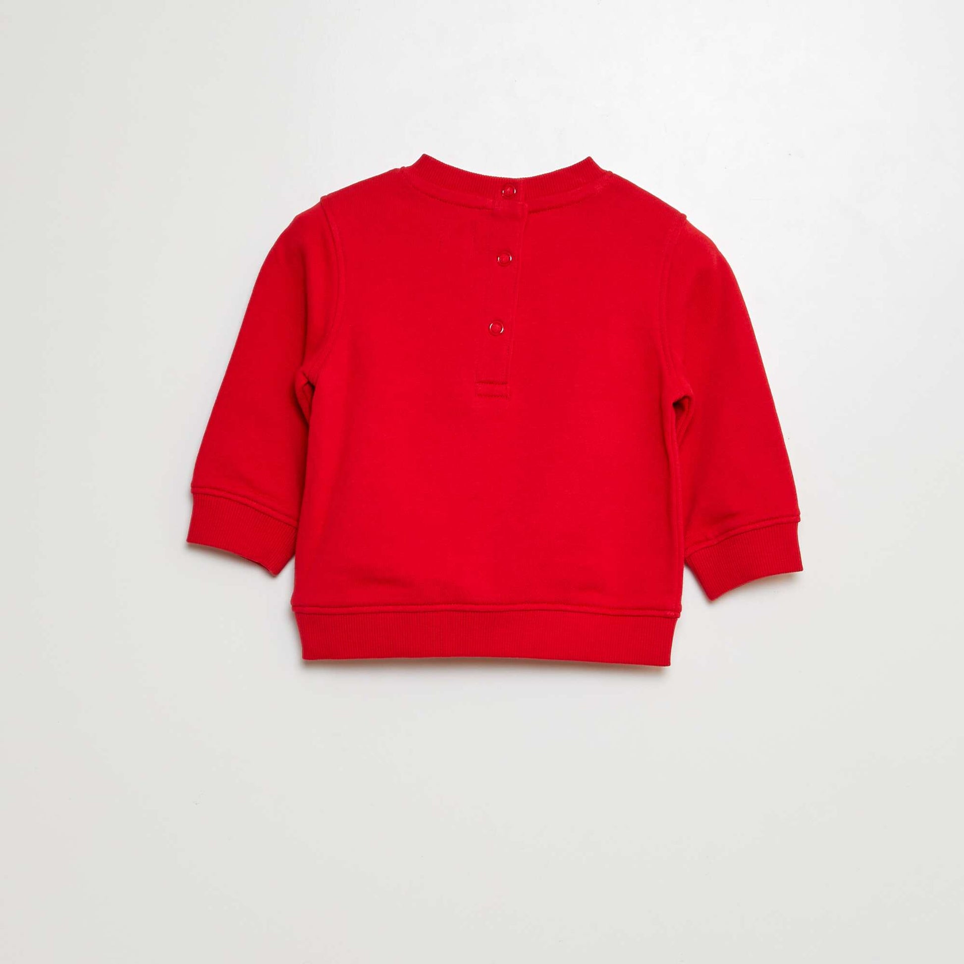 Sweat en molleton ROUGE