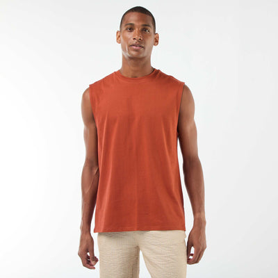 Débardeur en coton MARRON