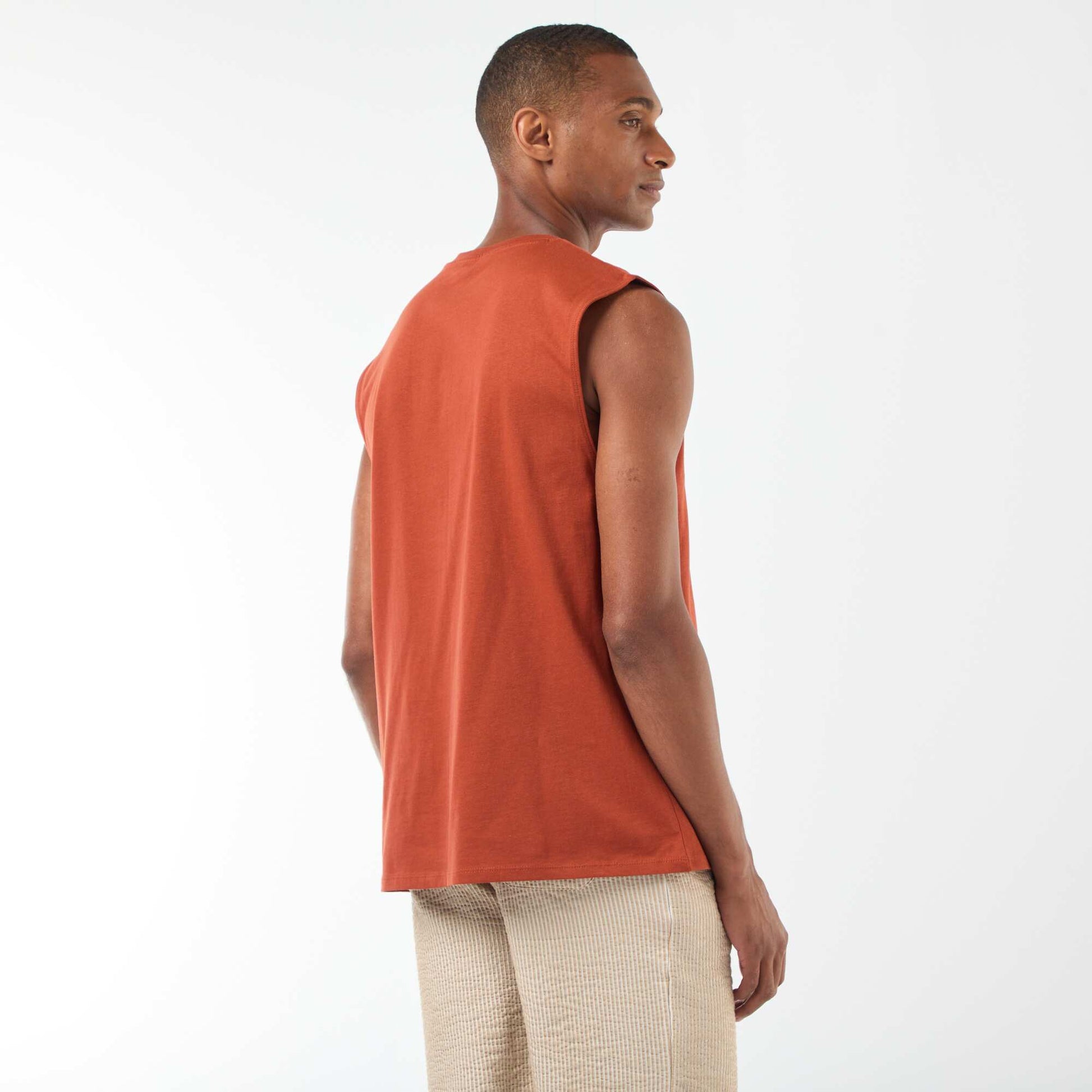 Débardeur en coton MARRON