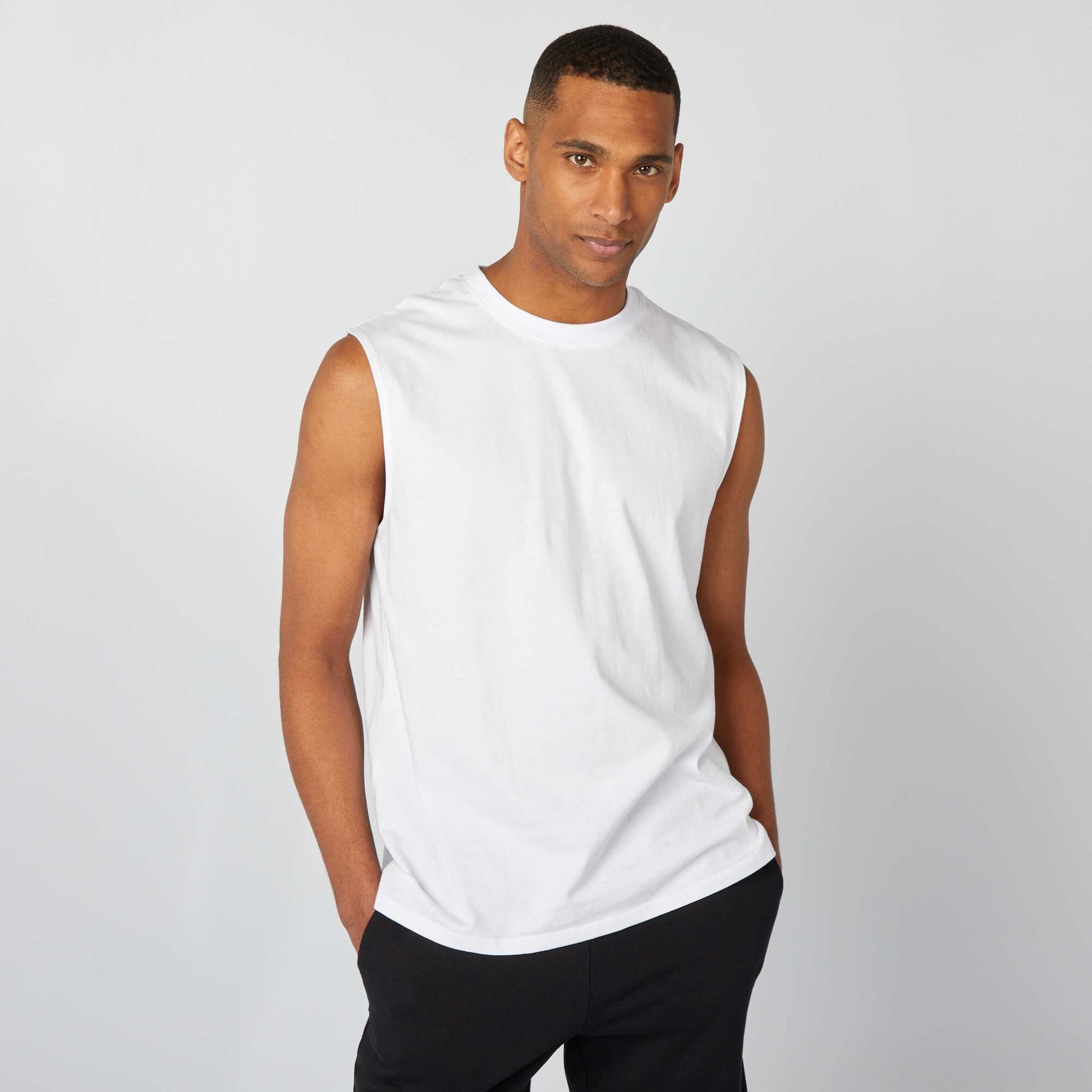Débardeur en coton BLANC