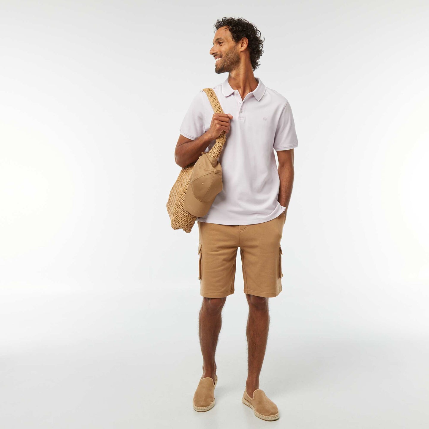 Polo en piqué  de coton VIOLET