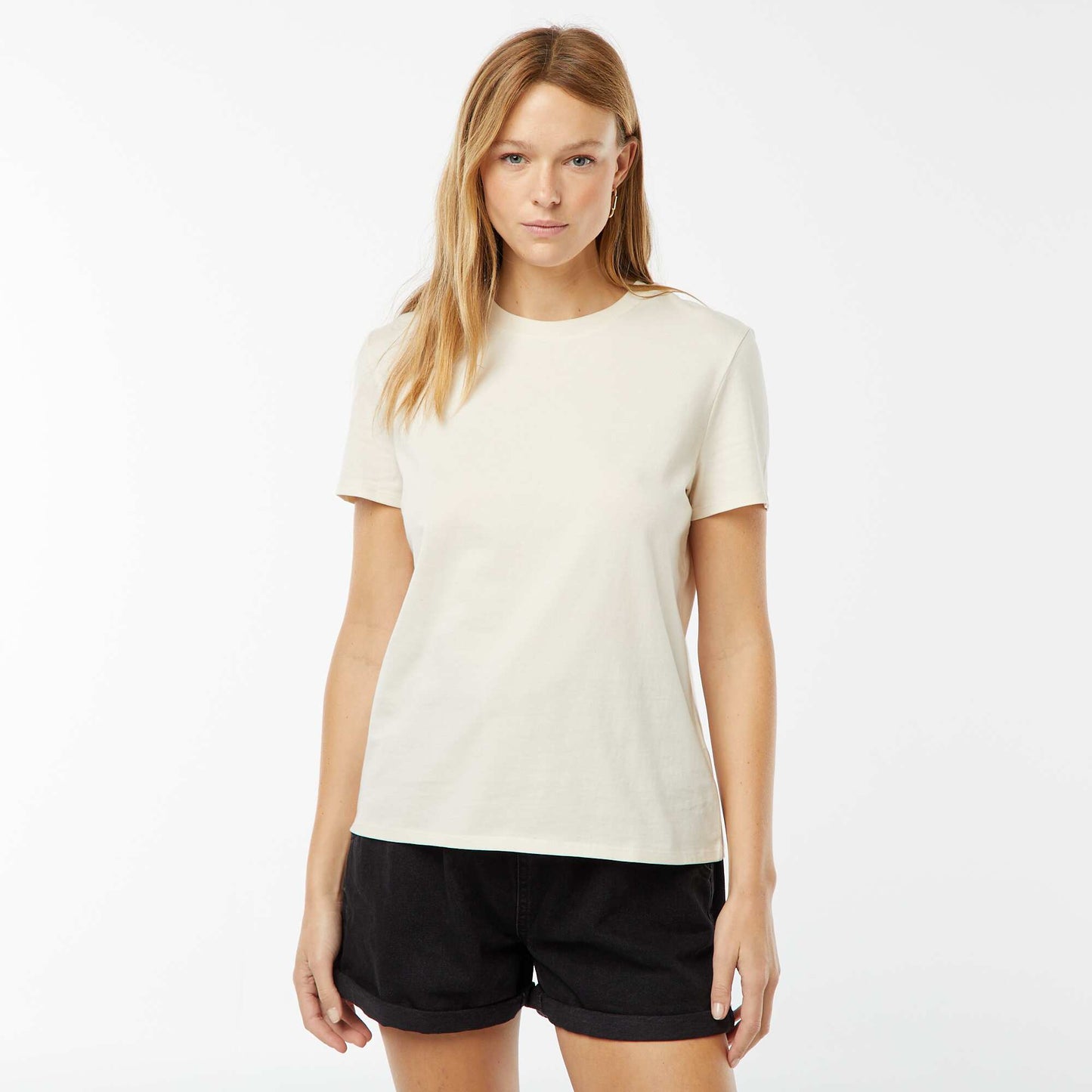 T-shirt en jersey manches courtes BLANC CASSé