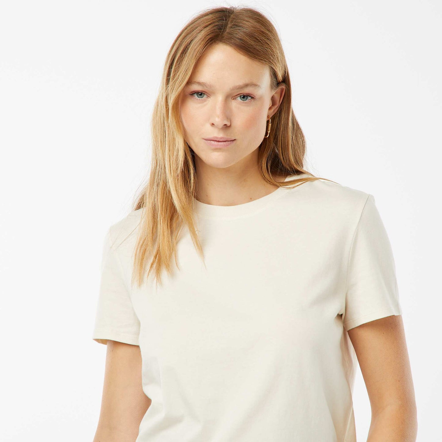 T-shirt en jersey manches courtes BLANC CASSé