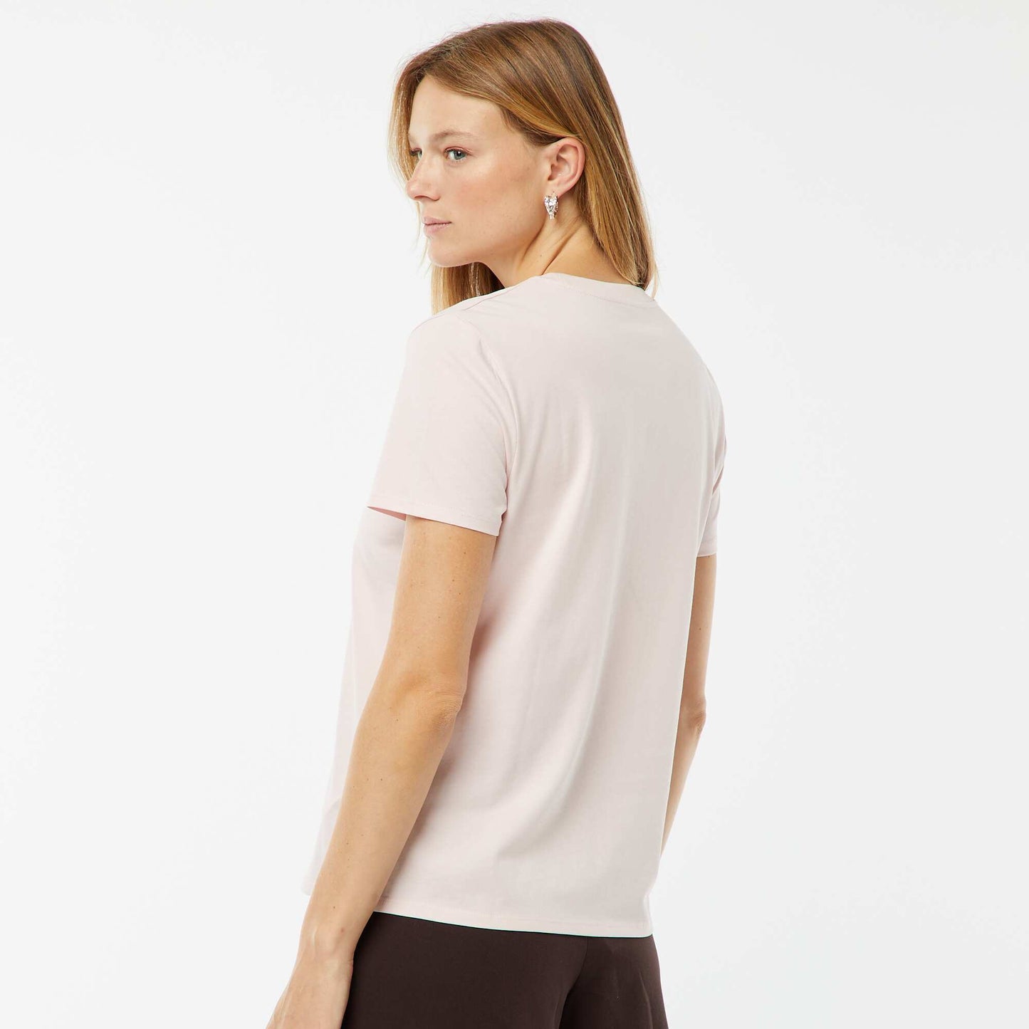 T-shirt en jersey manches courtes ROSE