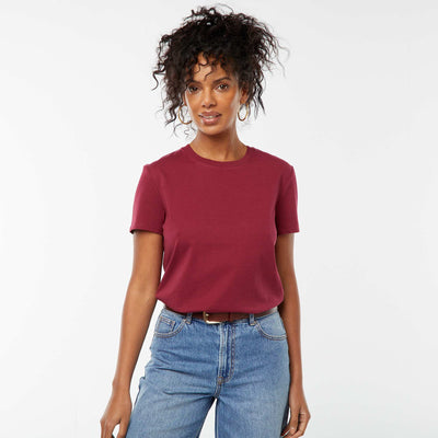 T-shirt en jersey manches courtes PRUNE